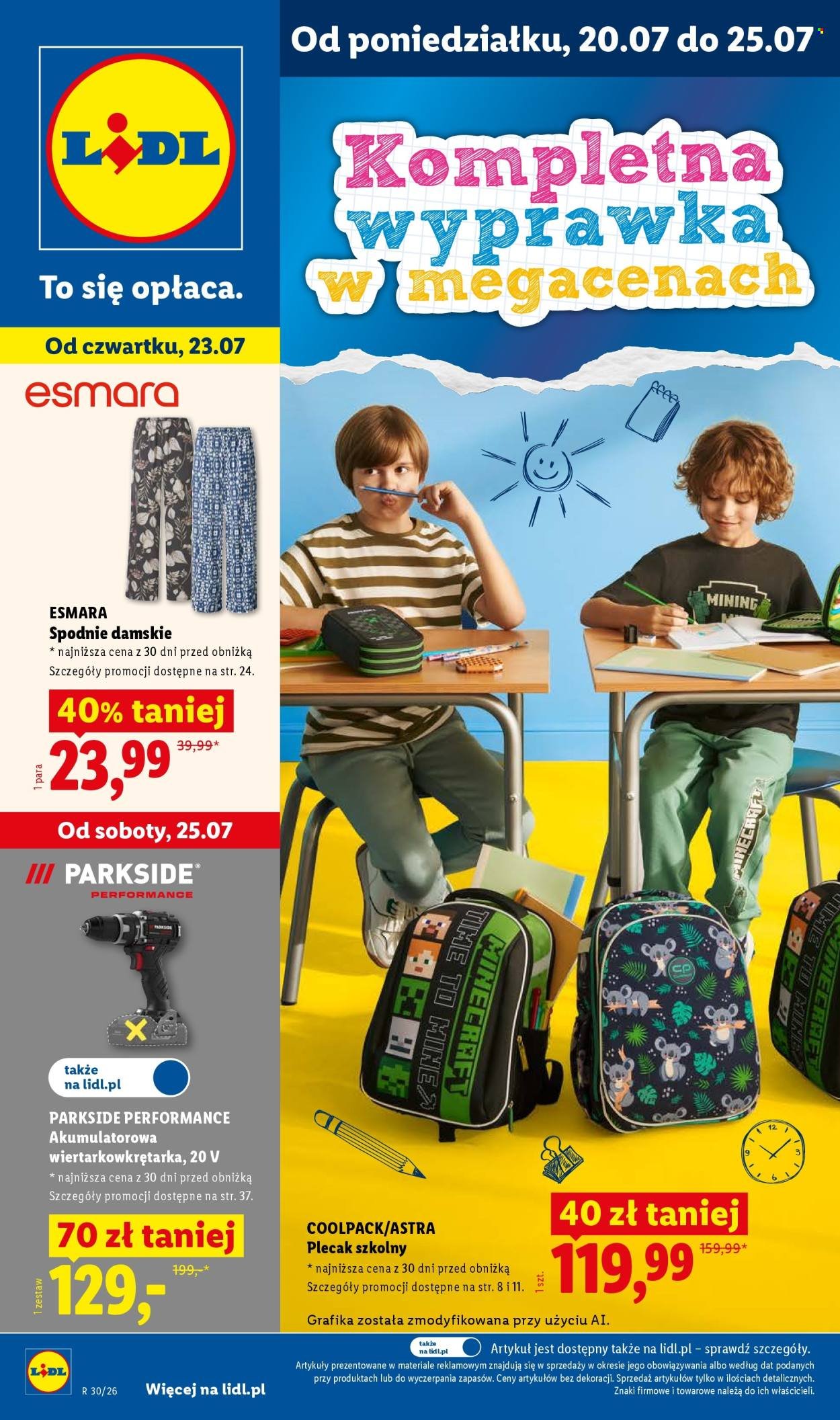 Gazetka LIDL - Kompletna wyprawka w megacenach