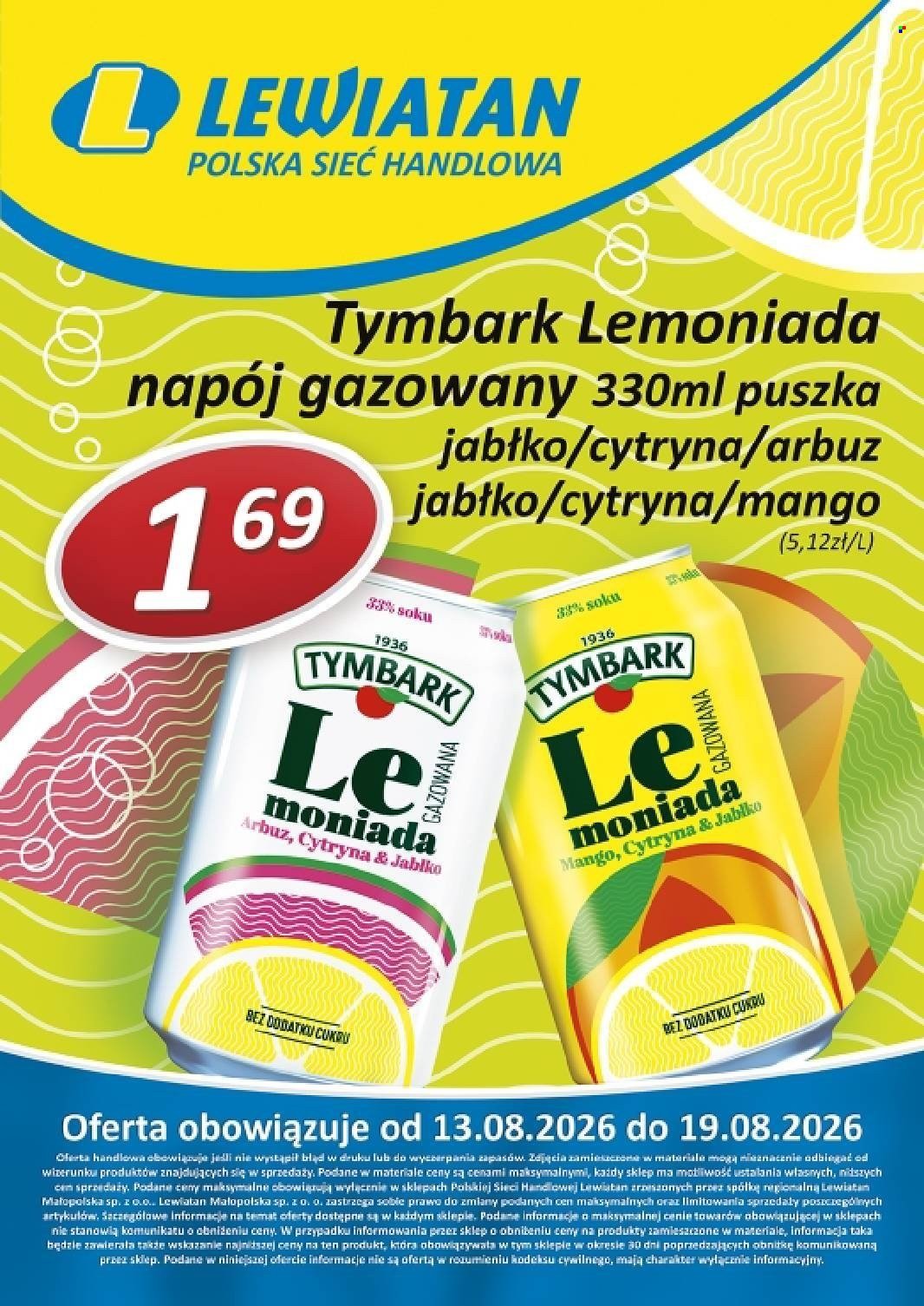 Gazetka LEWIATAN - Od czwartku 13.08.2026