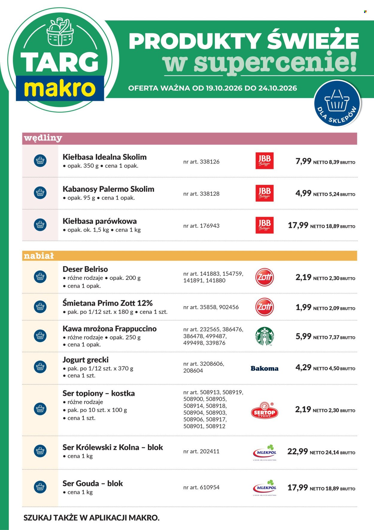 Gazetka MAKRO - Targ MAKRO - oferta świeża w super cenach!