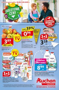 Gazetka AUCHAN - Odlotowe ceny na start szkoły (2025-08-28 - 2025-09-03)