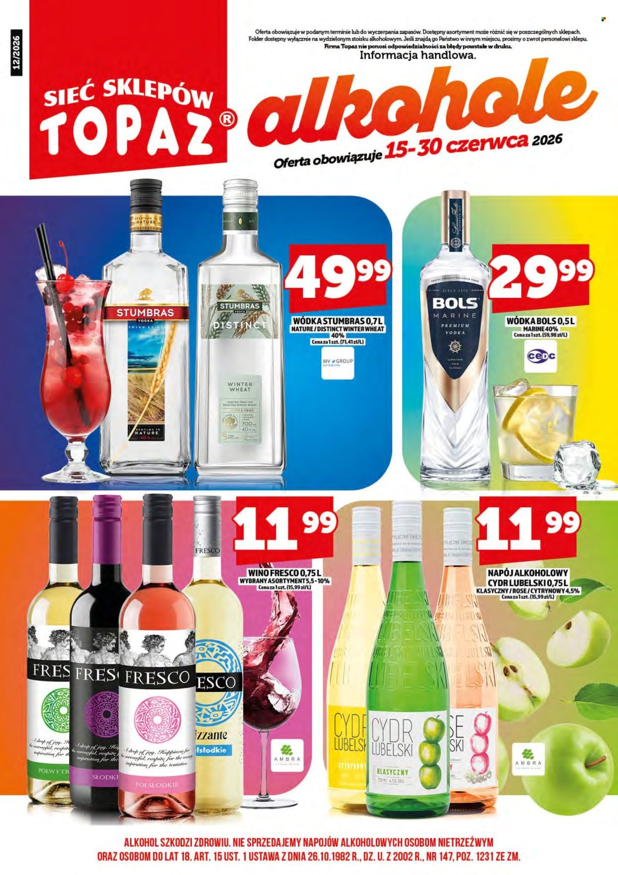 Gazetka TOPAZ - Od poniedziałku 15.06.2026