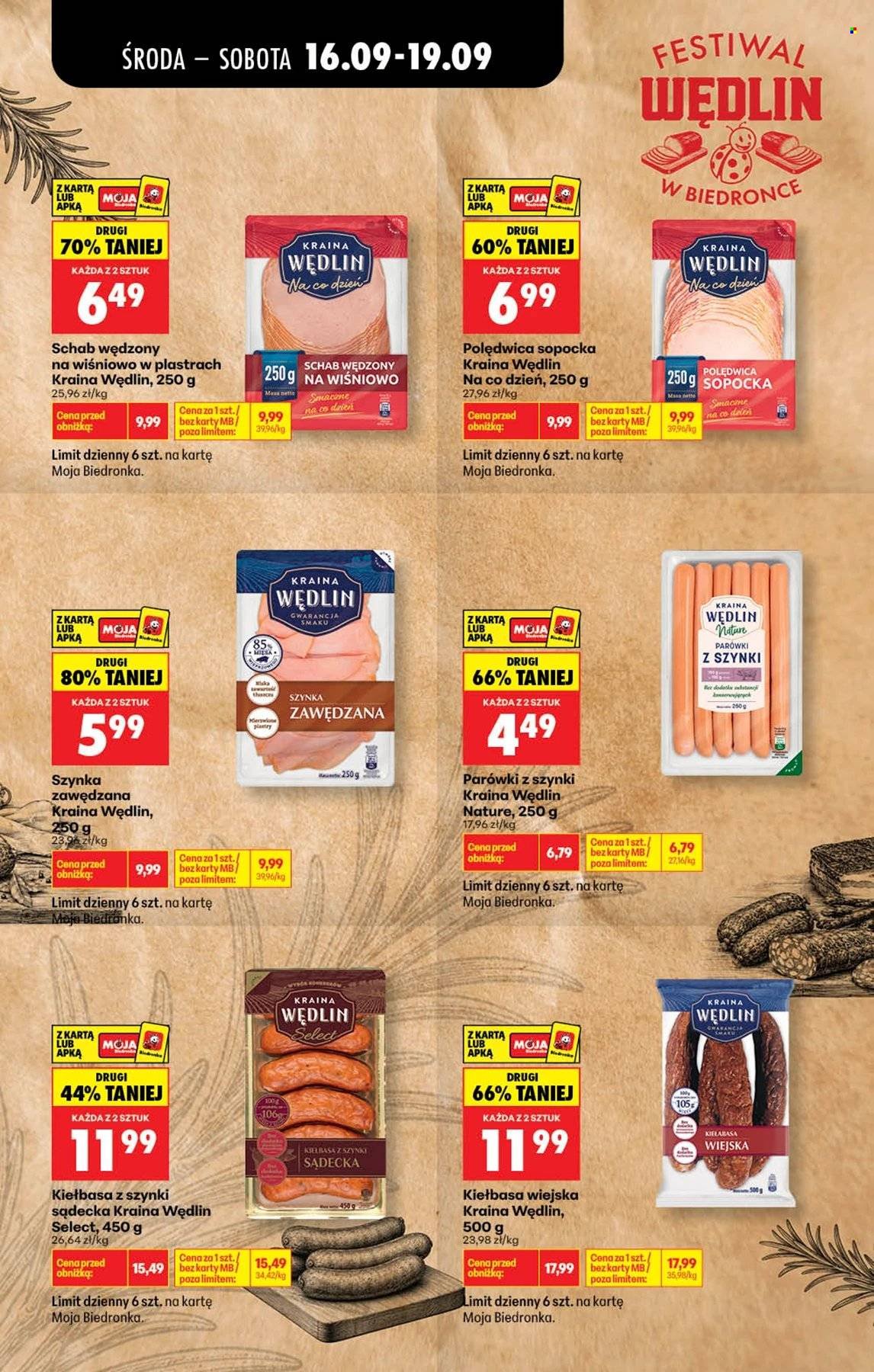 Gazetka BIEDRONKA - Festiwal Wędlin