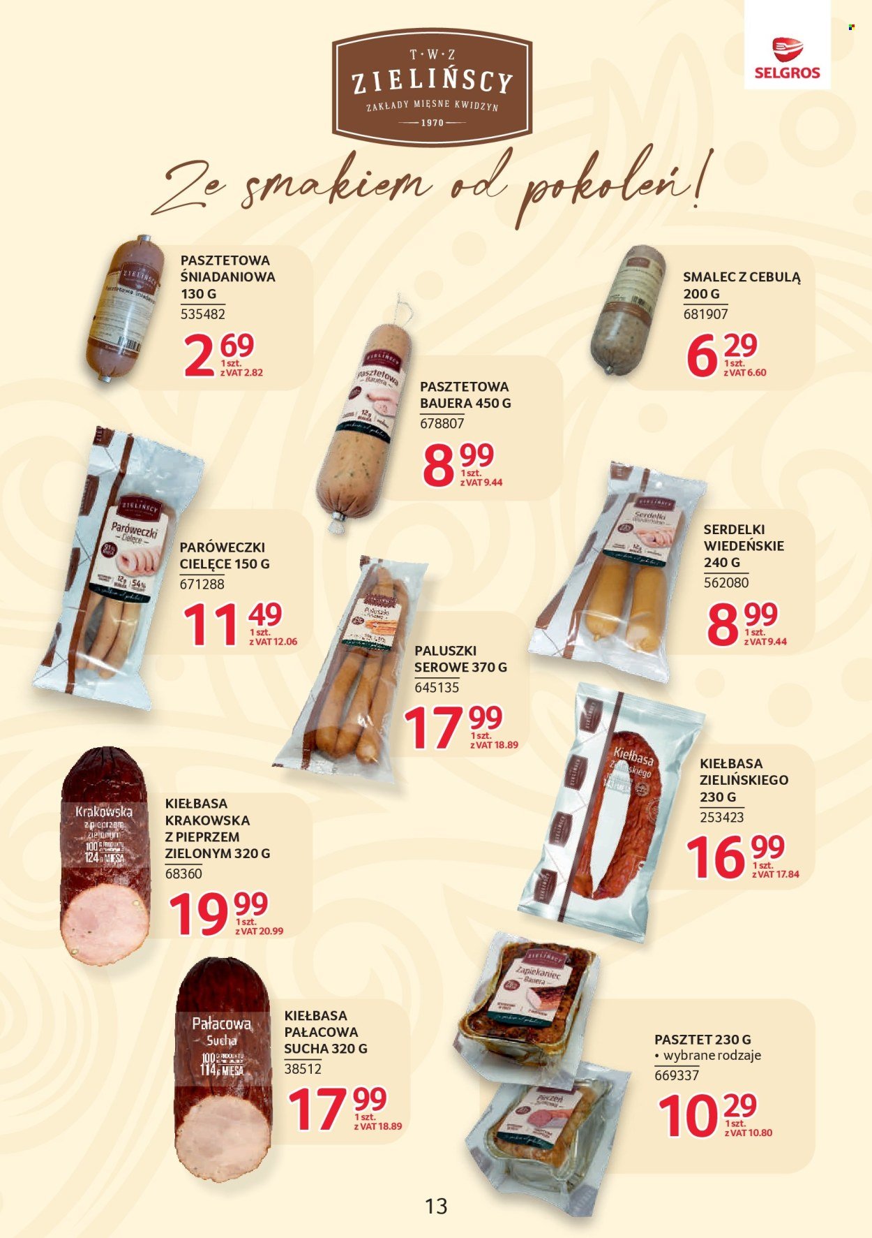 Gazetka SELGROS - Katalog Markowe Produkty