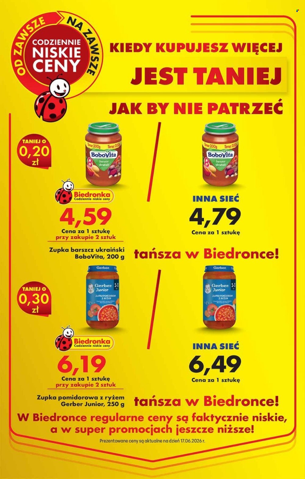 Gazetka BIEDRONKA - Kiedy kupujesz więcej jest taniej