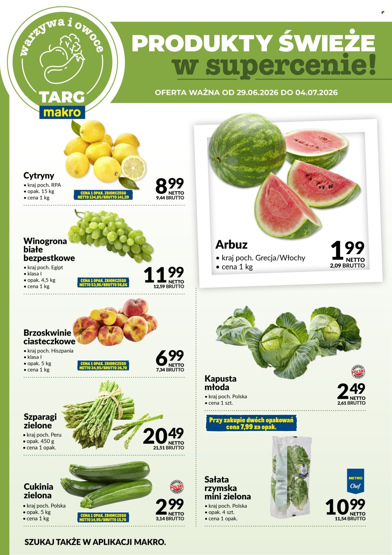 Gazetka MAKRO - Targ MAKRO - oferta świeża w super cenach!