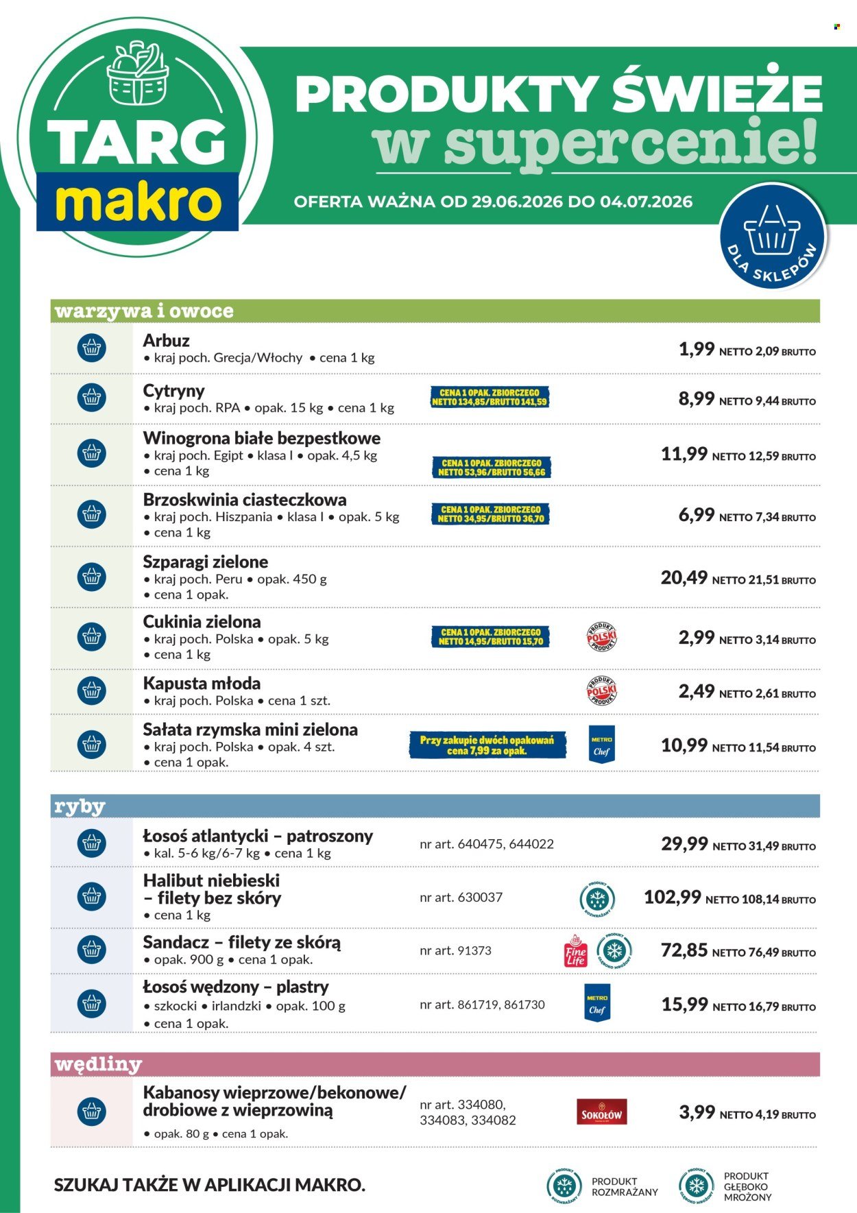 Gazetka MAKRO - Targ MAKRO - oferta świeża w super cenach!