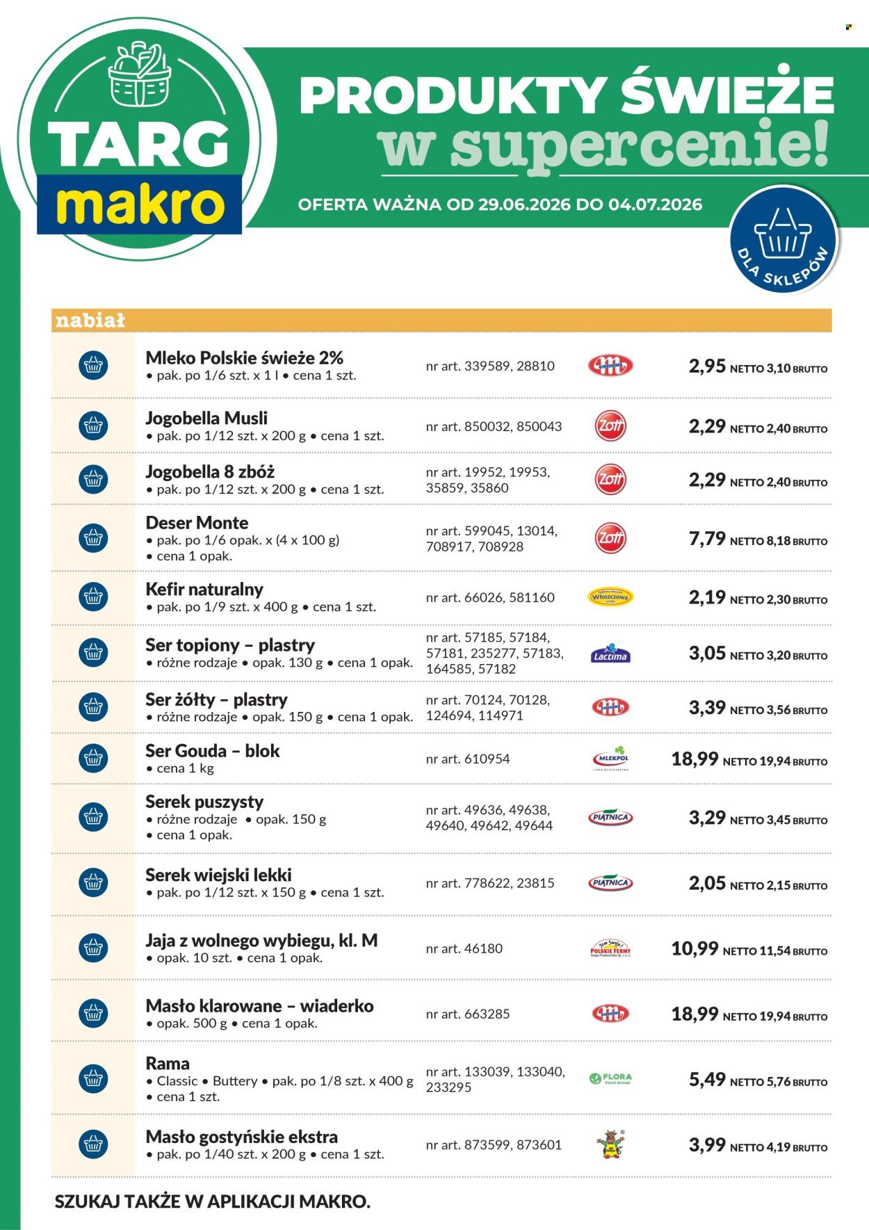 Gazetka MAKRO - Targ MAKRO - oferta świeża w super cenach!