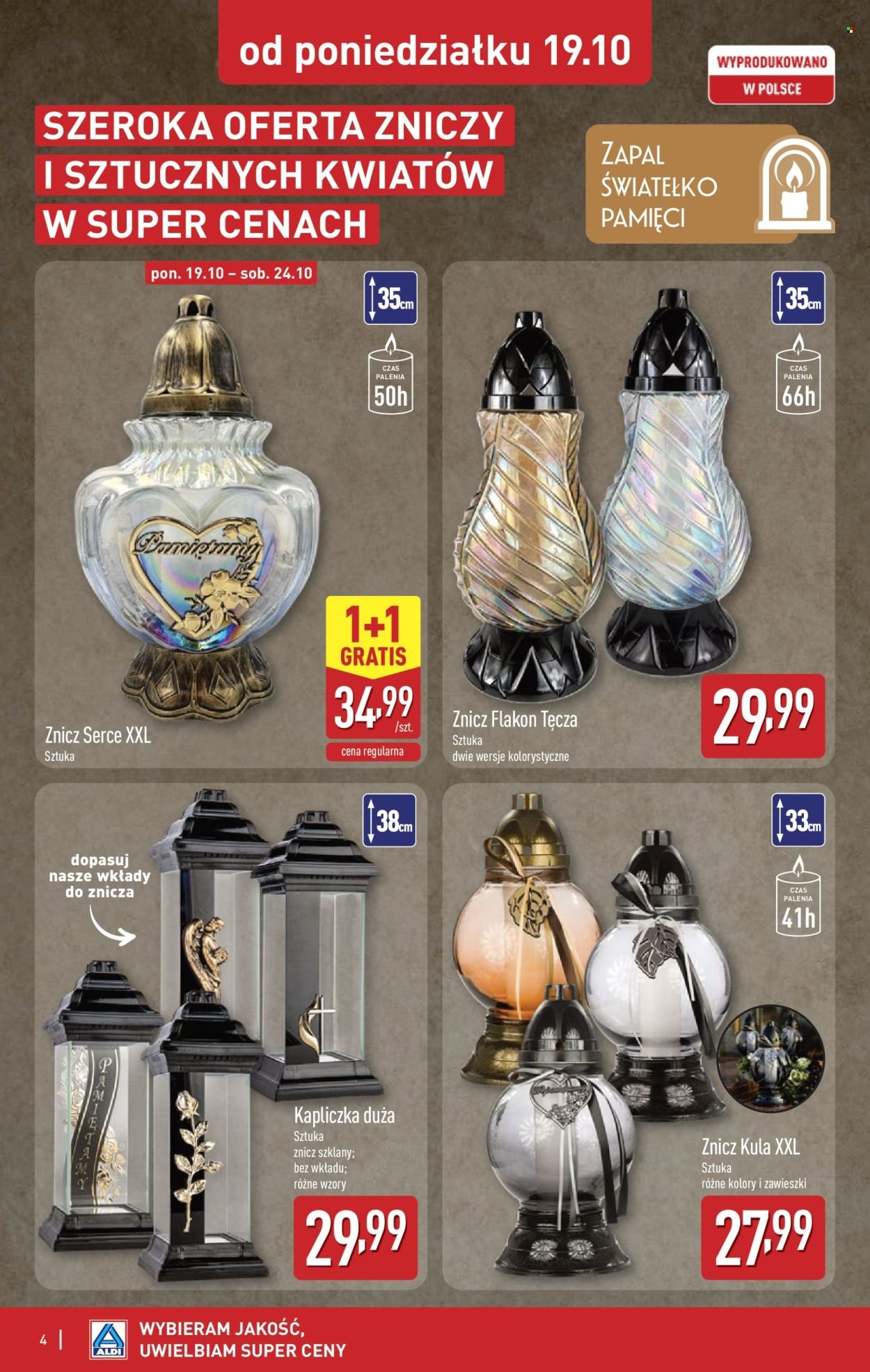 Gazetka ALDI - Znicze i stroiki