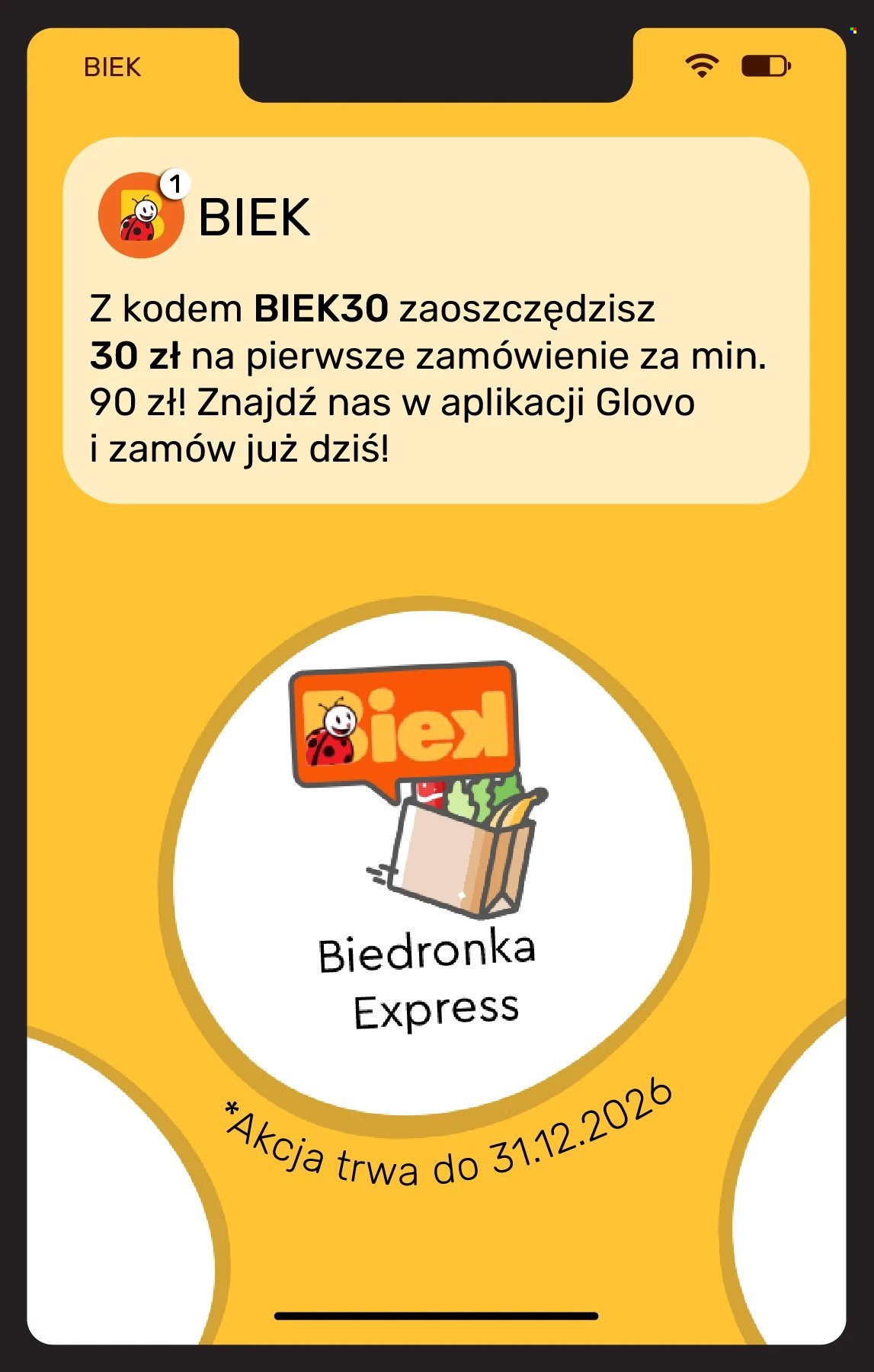 Gazetka BIEDRONKA - Biek