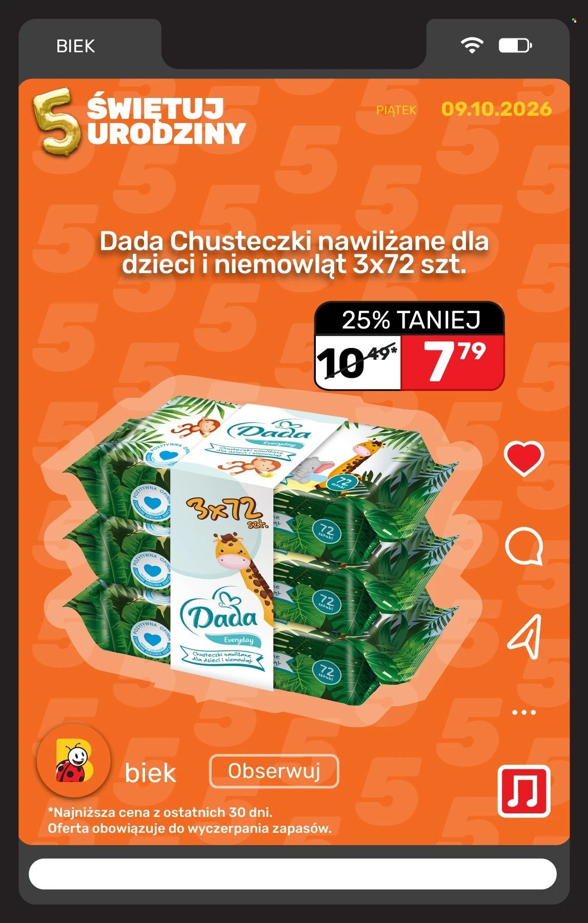 Gazetka BIEDRONKA - Biek