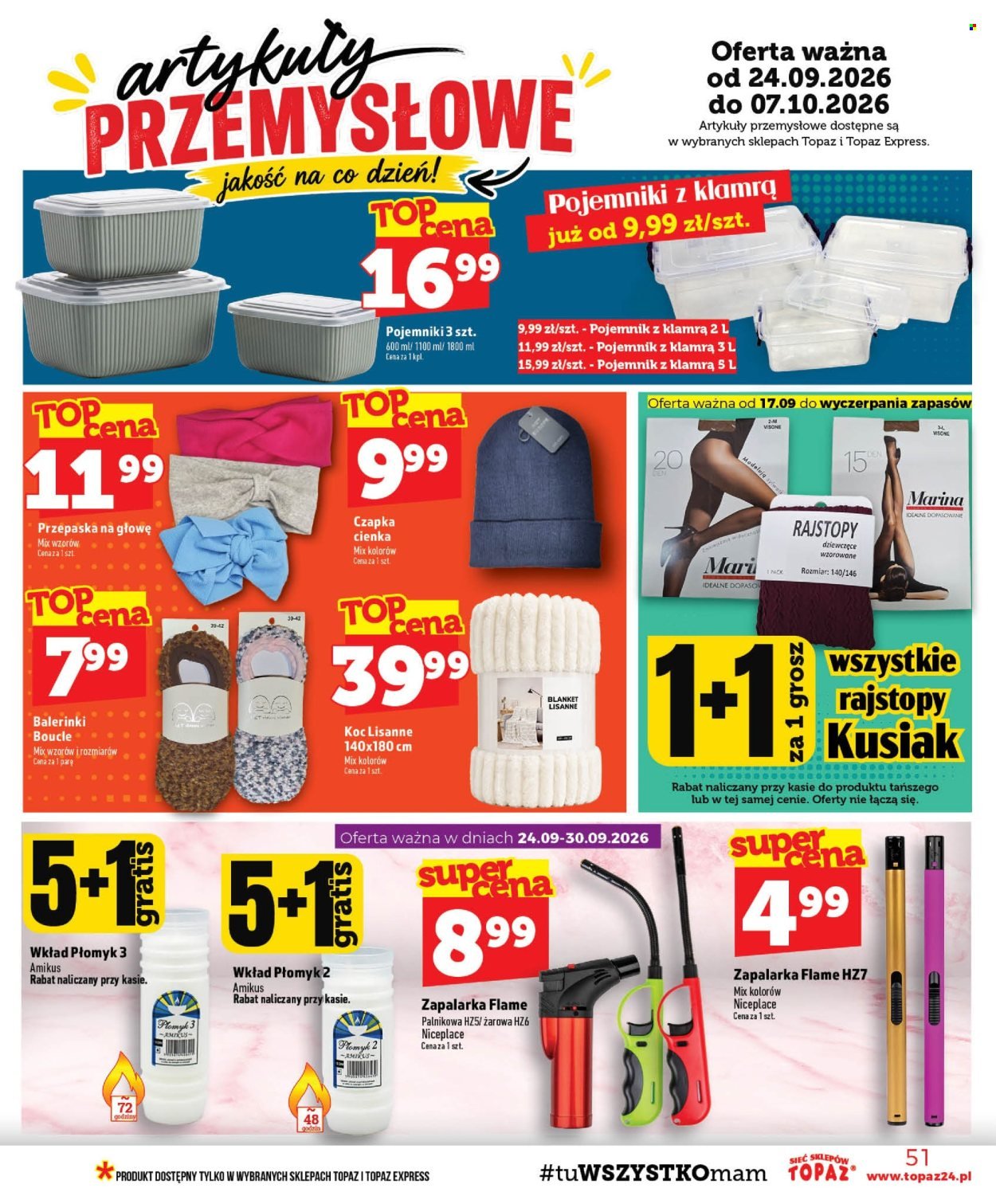 Gazetka TOPAZ - Od czwartku 24.09.2026