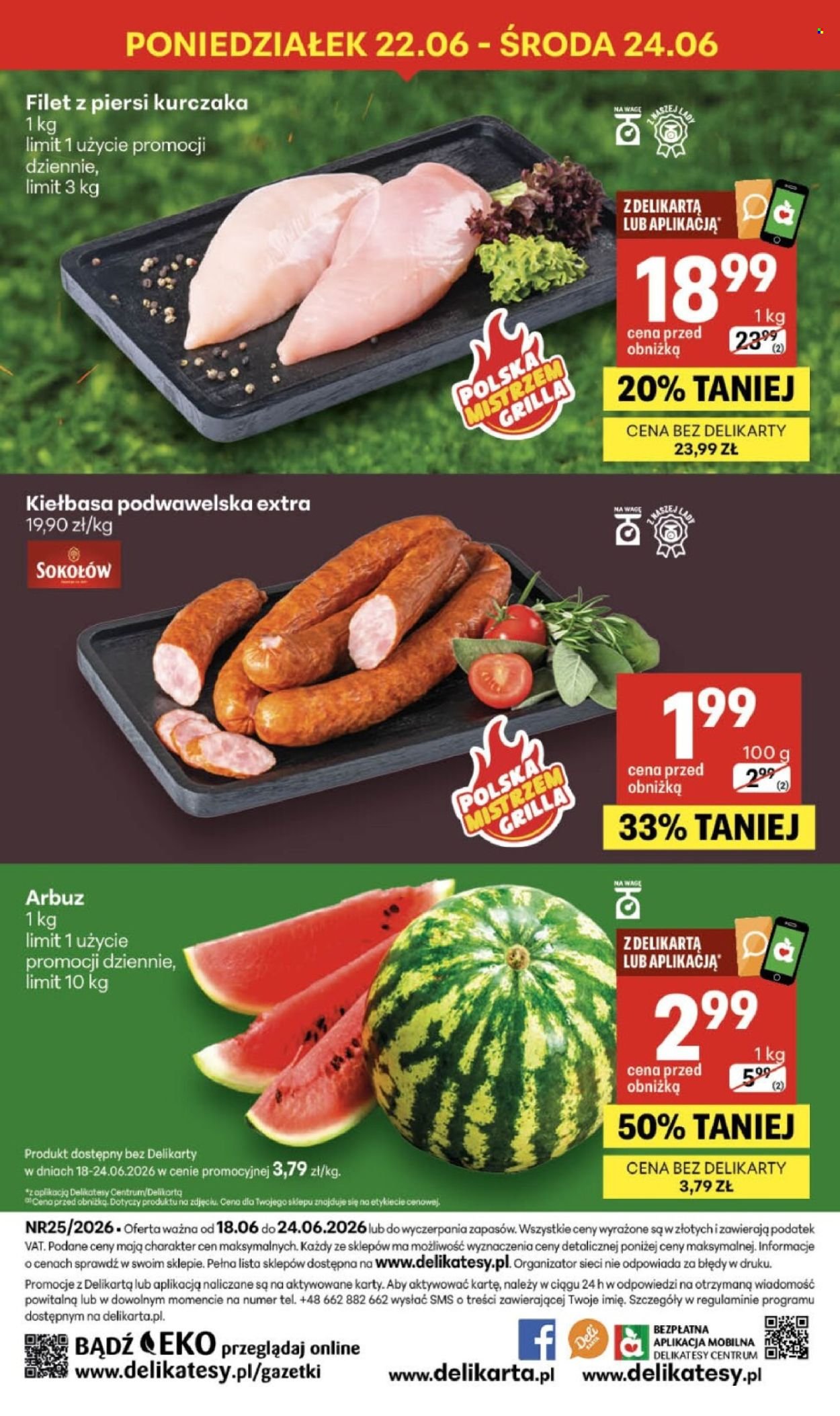 Gazetka DELIKATESY CENTRUM - Od czwartku 18.06.2026