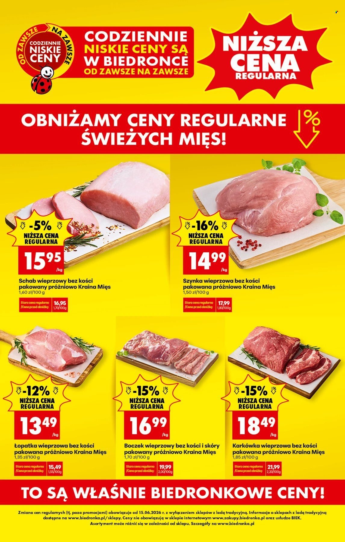 Gazetka BIEDRONKA - Niższa cena regularna