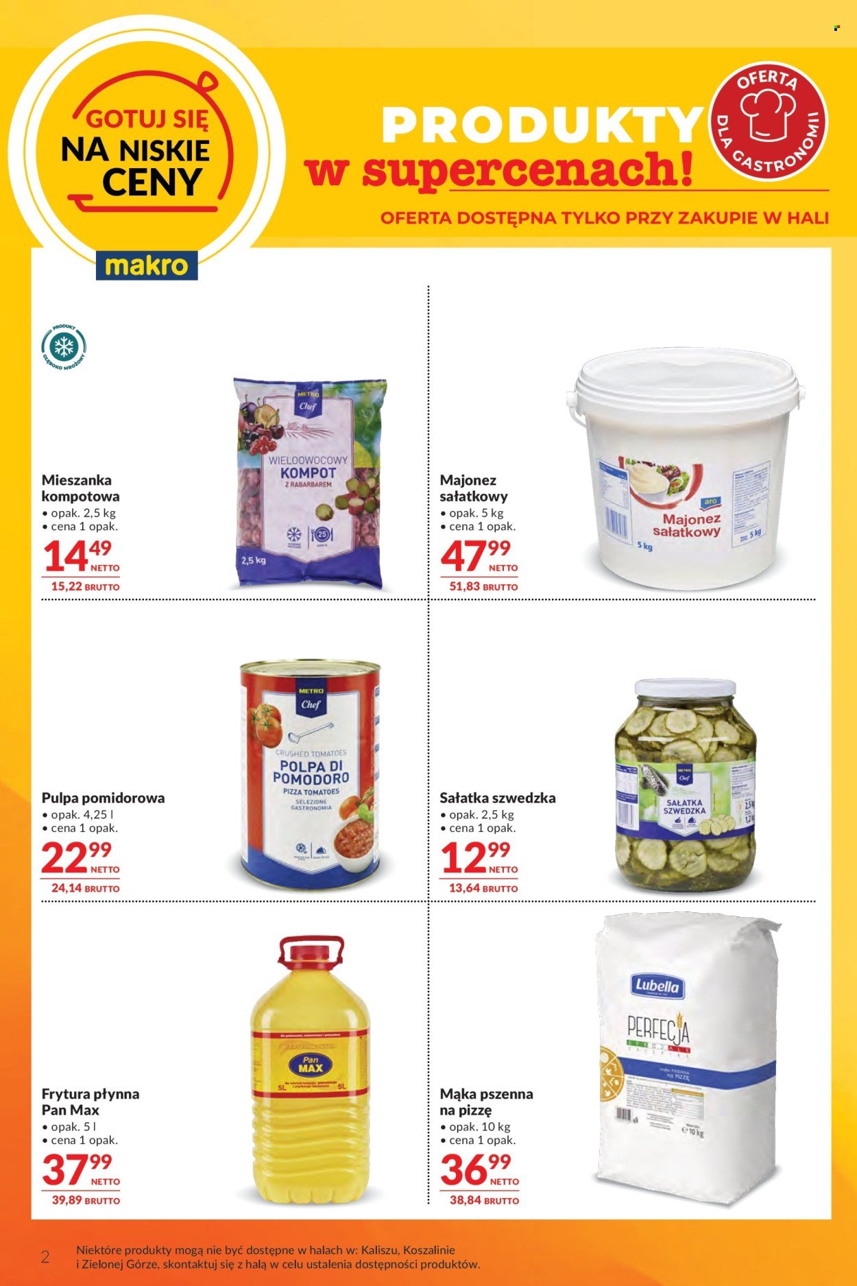 Gazetka MAKRO - Oferta dla gastronomii