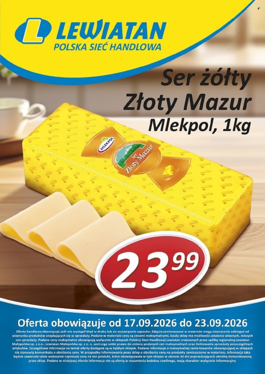 Gazetka LEWIATAN - Od czwartku 17.09.2026