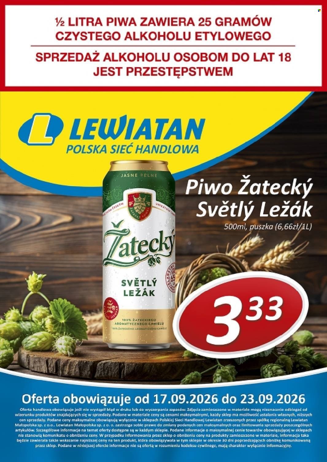 Gazetka LEWIATAN - Od czwartku 17.09.2026