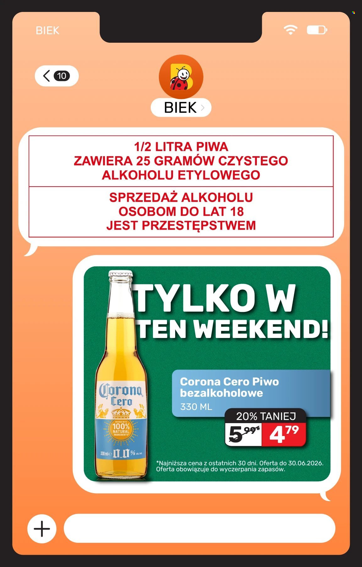 Gazetka BIEDRONKA - Kiek