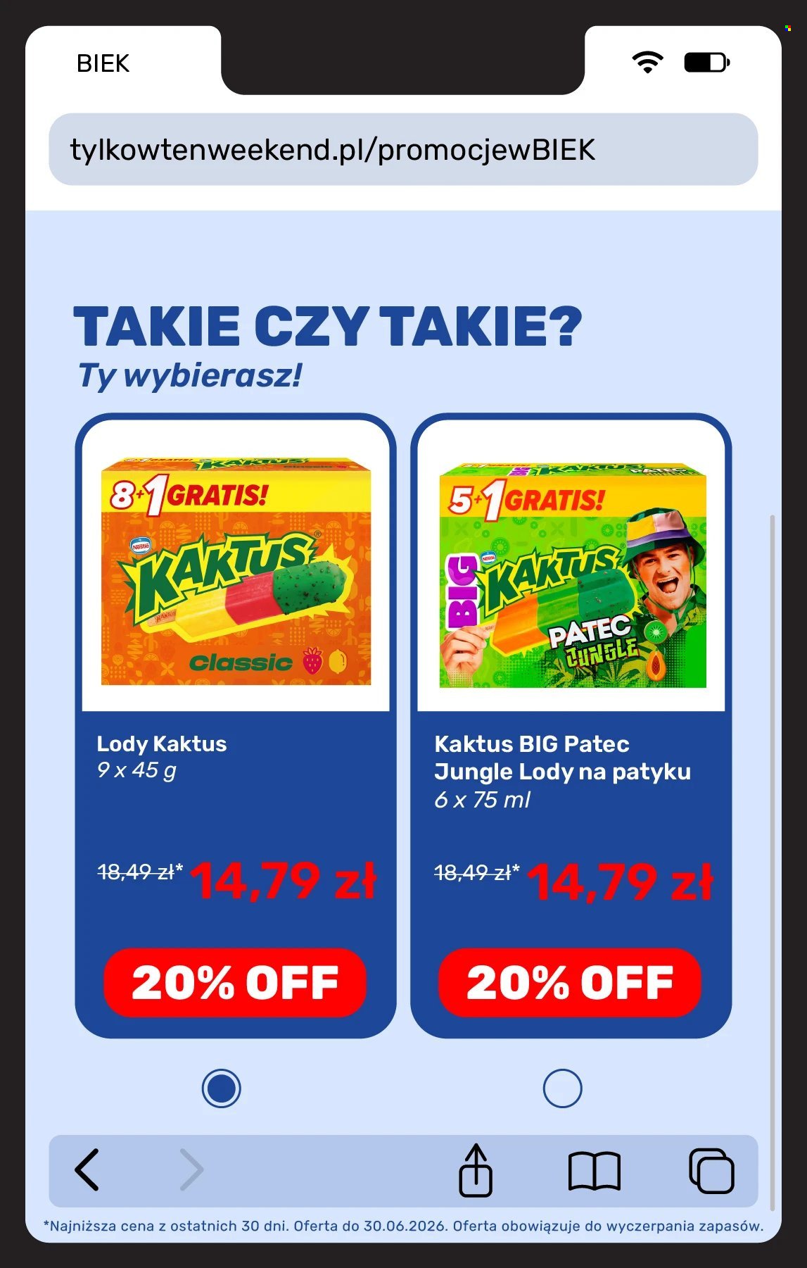 Gazetka BIEDRONKA - Kiek