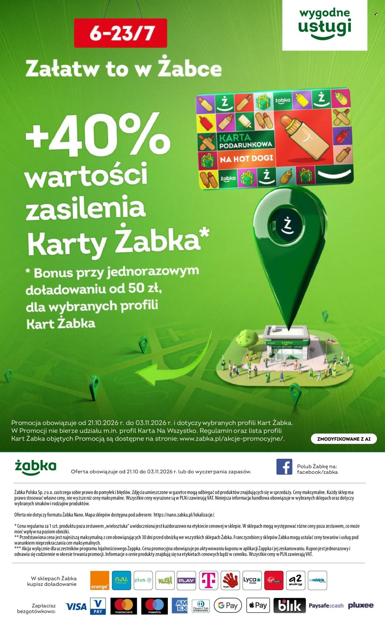 Gazetka ŻABKA - Od środy 21.10.2026