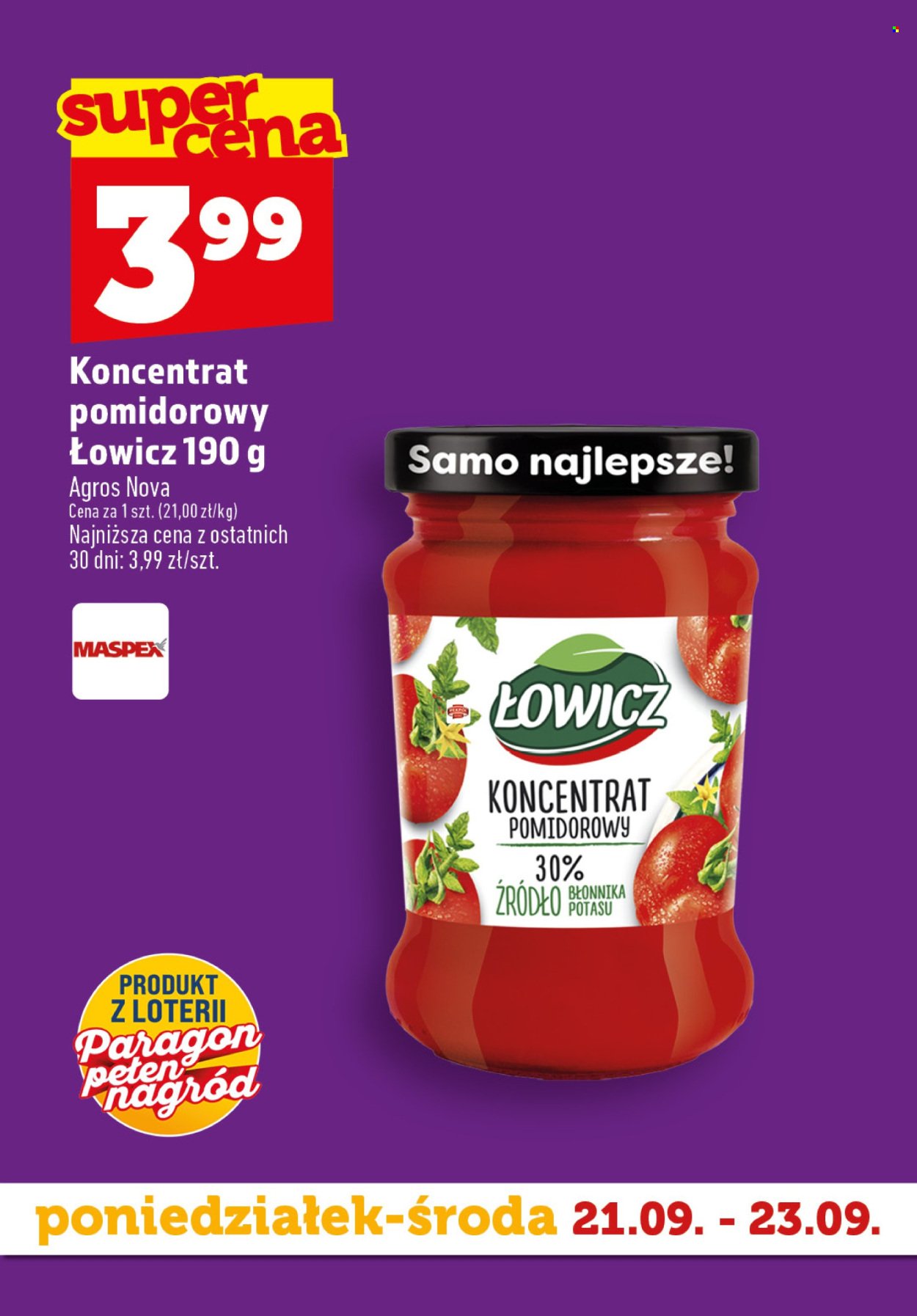 Gazetka TOPAZ - Od poniedziałku 21.09.2026