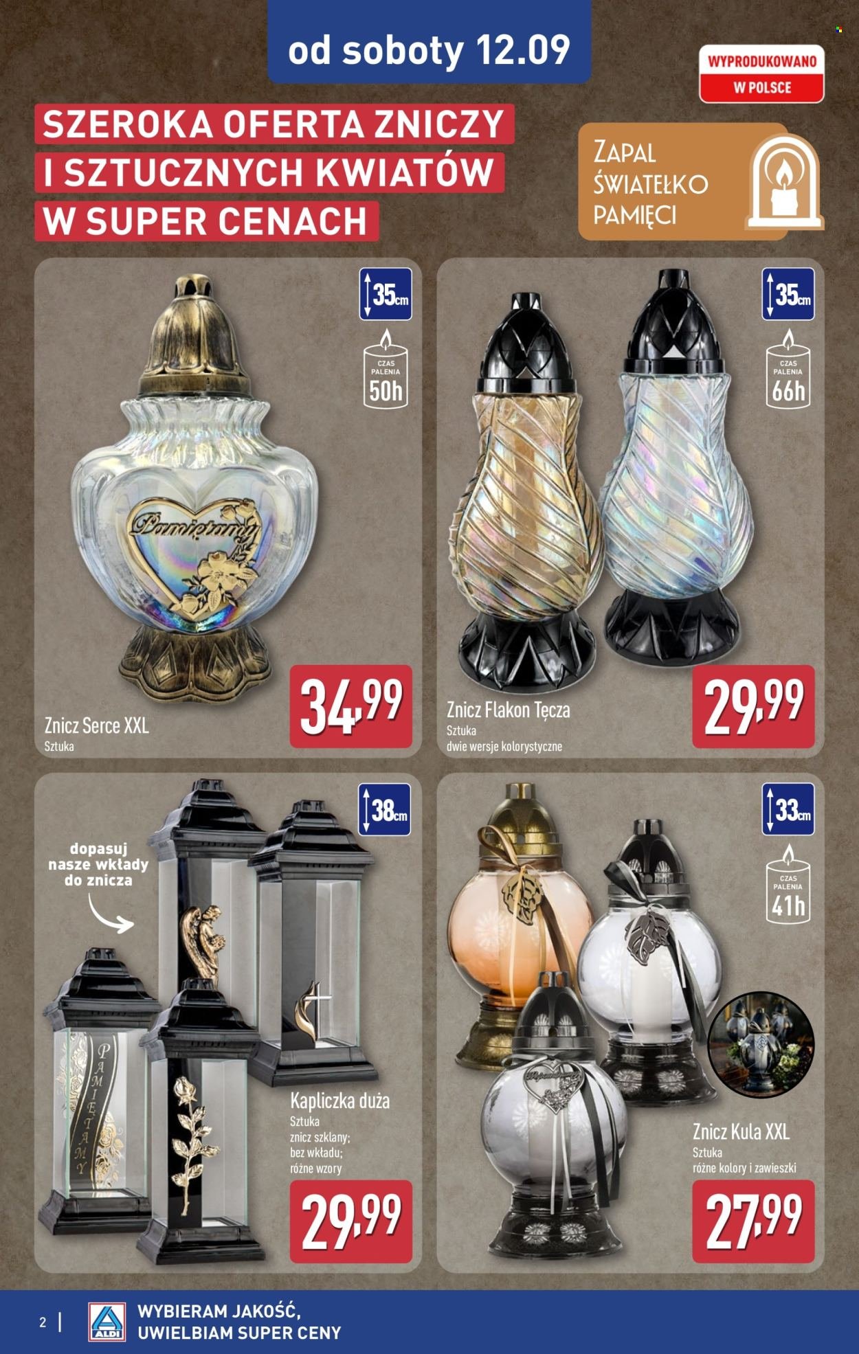Gazetka ALDI - Znicze i stroiki