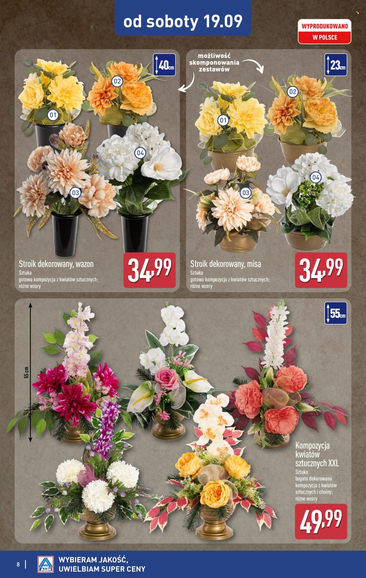 Gazetka ALDI - Znicze i stroiki
