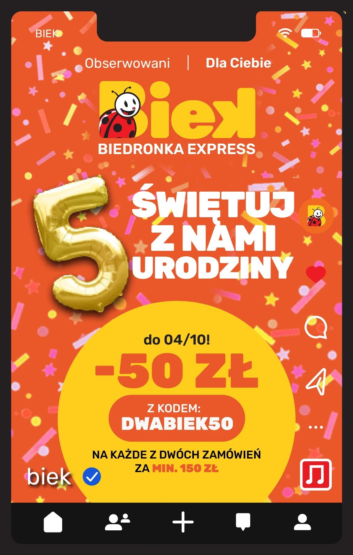 Gazetka BIEDRONKA - Biek