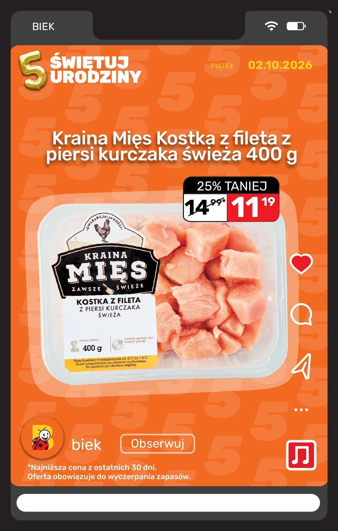 Gazetka BIEDRONKA - Biek