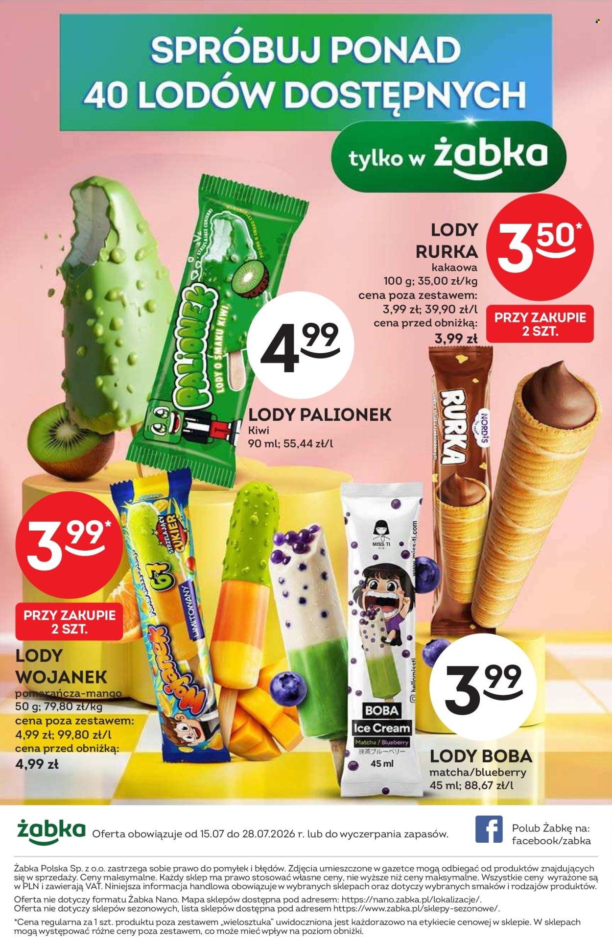 Gazetka ŻABKA - Od środy 15.07.2026