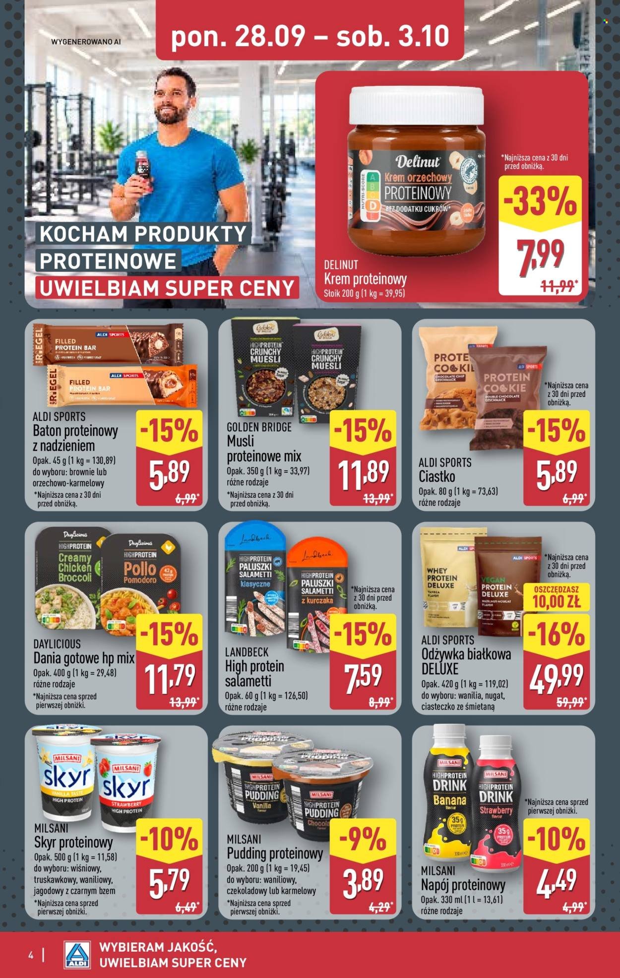 Gazetka ALDI - Produkty proteinowe