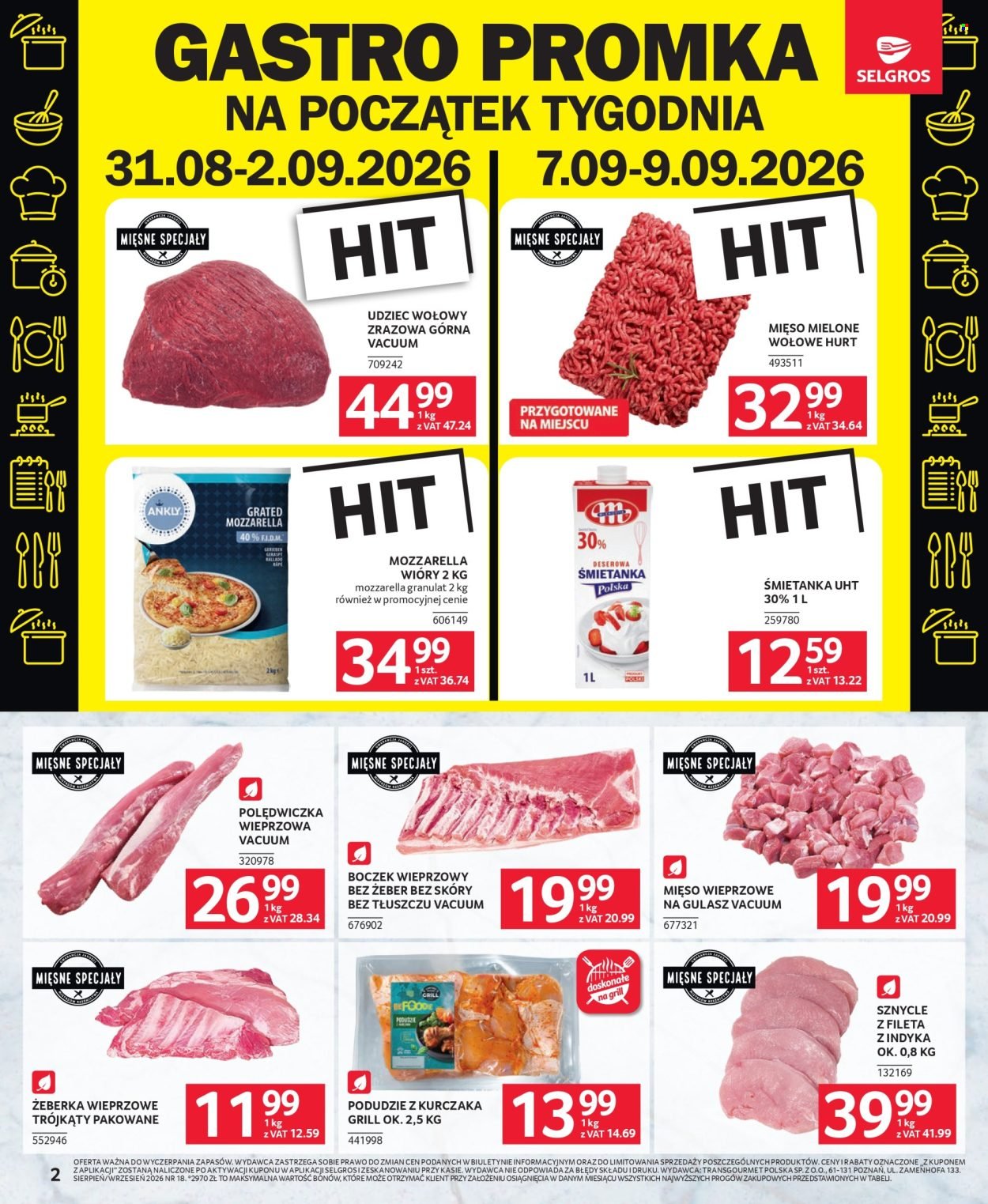 Gazetka SELGROS - Oferta dla gastronomii