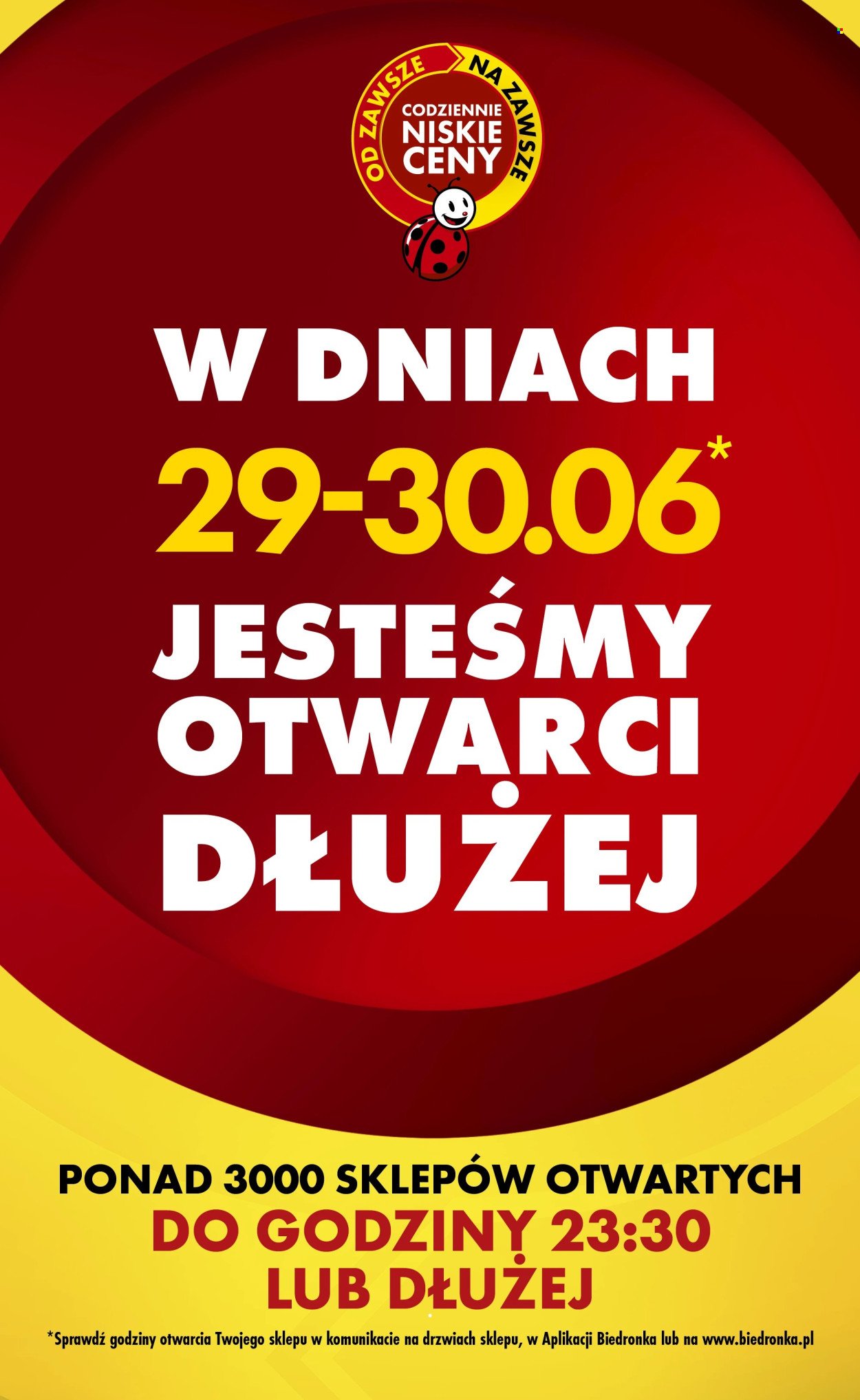 Gazetka BIEDRONKA - Najtańsza soboty
