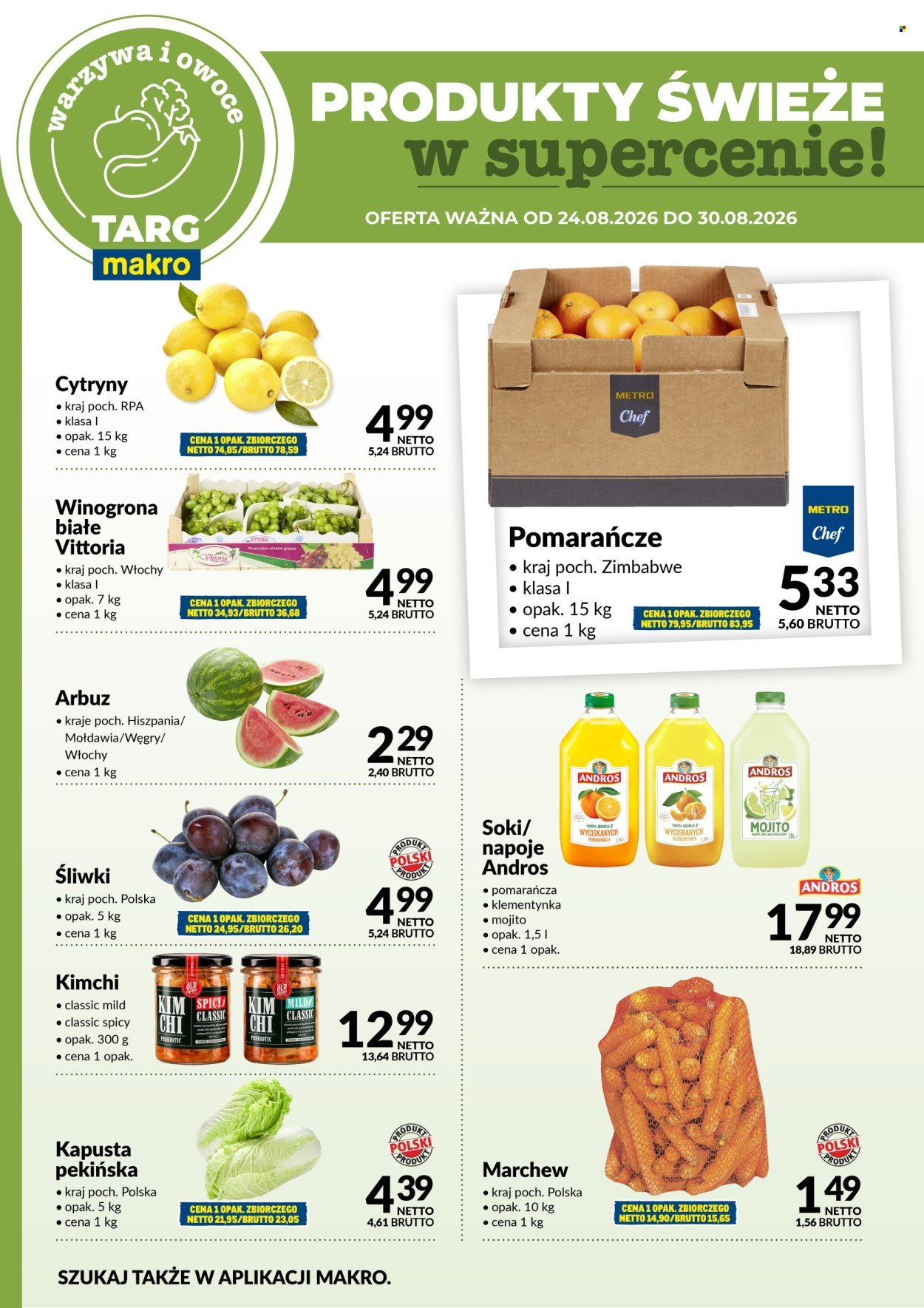 Gazetka MAKRO - Targ MAKRO - oferta świeża w super cenach!