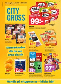 CITY GROSS reklamblad - T.o.m. måndag 19/10 2026