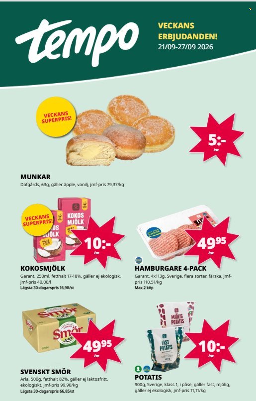 TEMPO reklamblad - T.o.m. måndag 21/09 2026