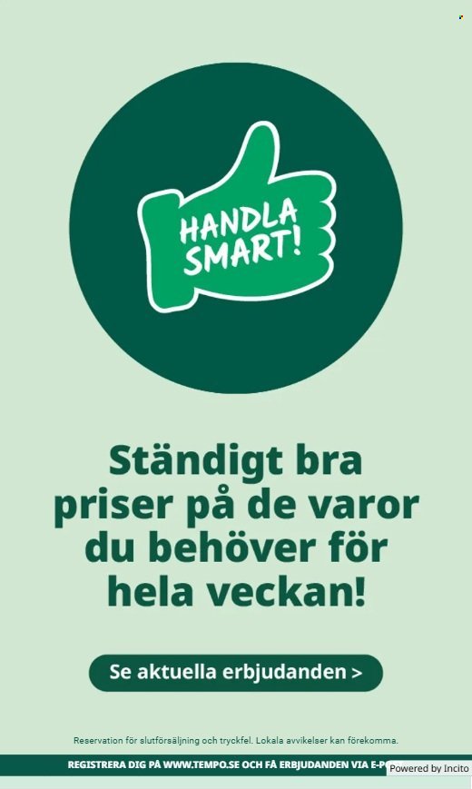 TEMPO reklamblad - T.o.m. måndag 09/02 2026