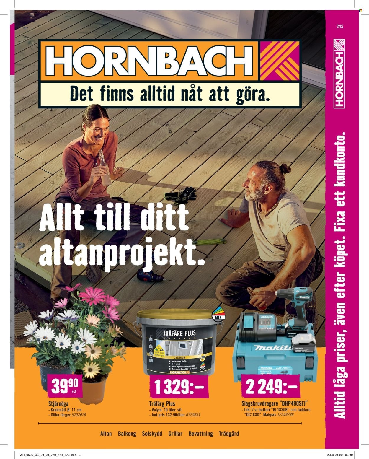 HORNBACH reklamblad - T.o.m. fredag 01/05 2026