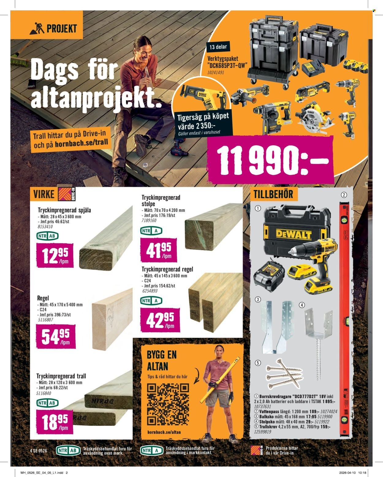 HORNBACH reklamblad - T.o.m. fredag 01/05 2026