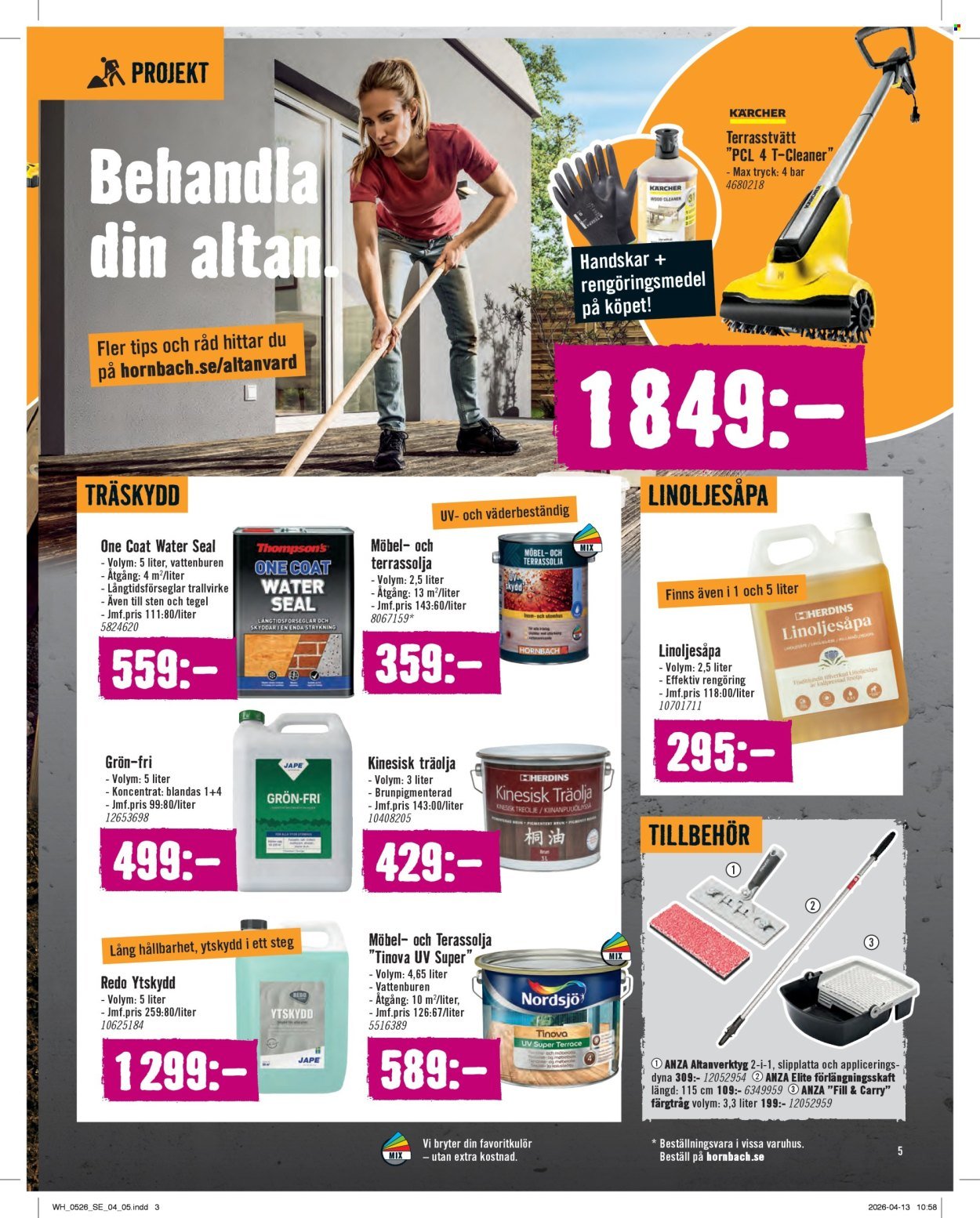 HORNBACH reklamblad - T.o.m. fredag 01/05 2026