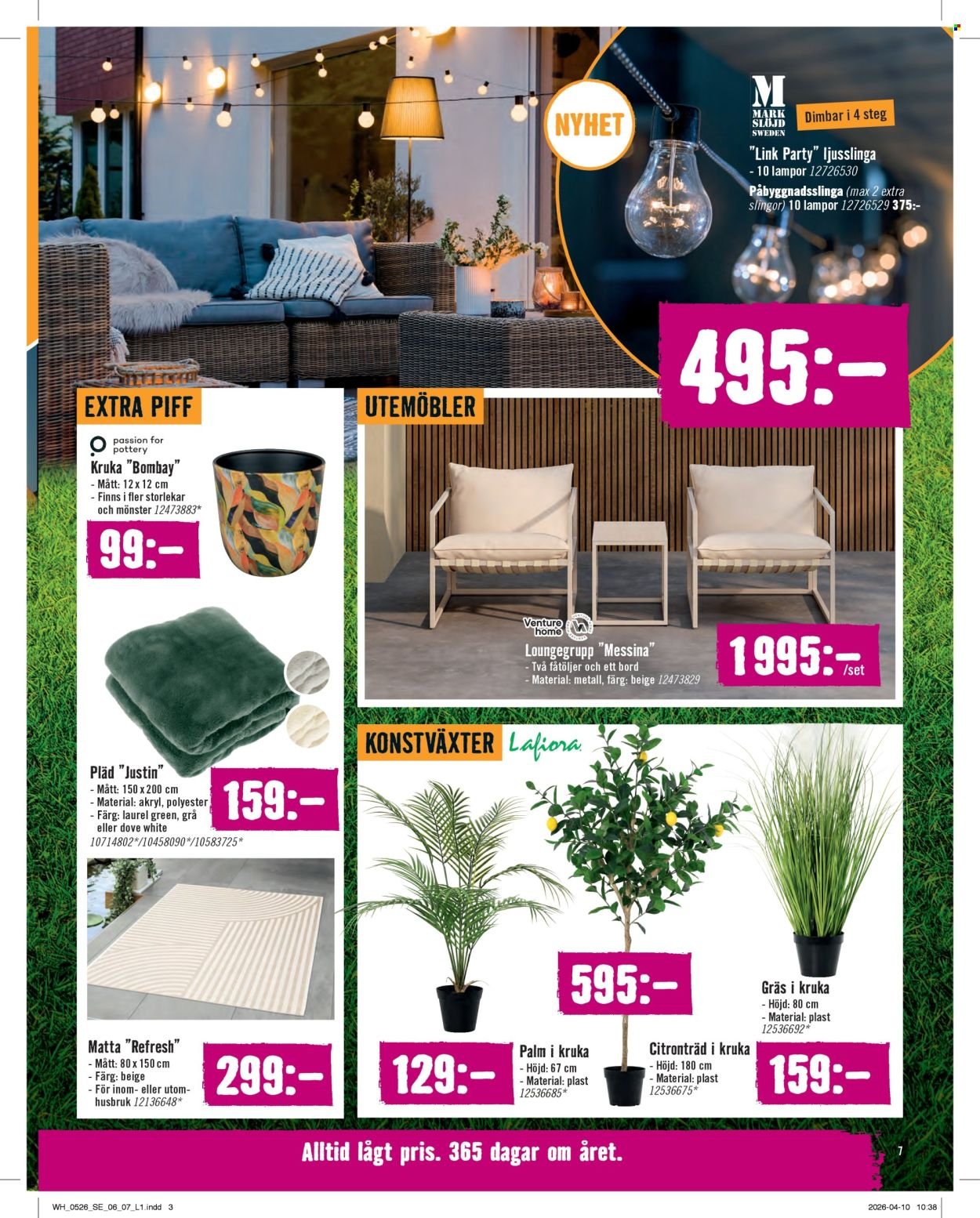 HORNBACH reklamblad - T.o.m. fredag 01/05 2026