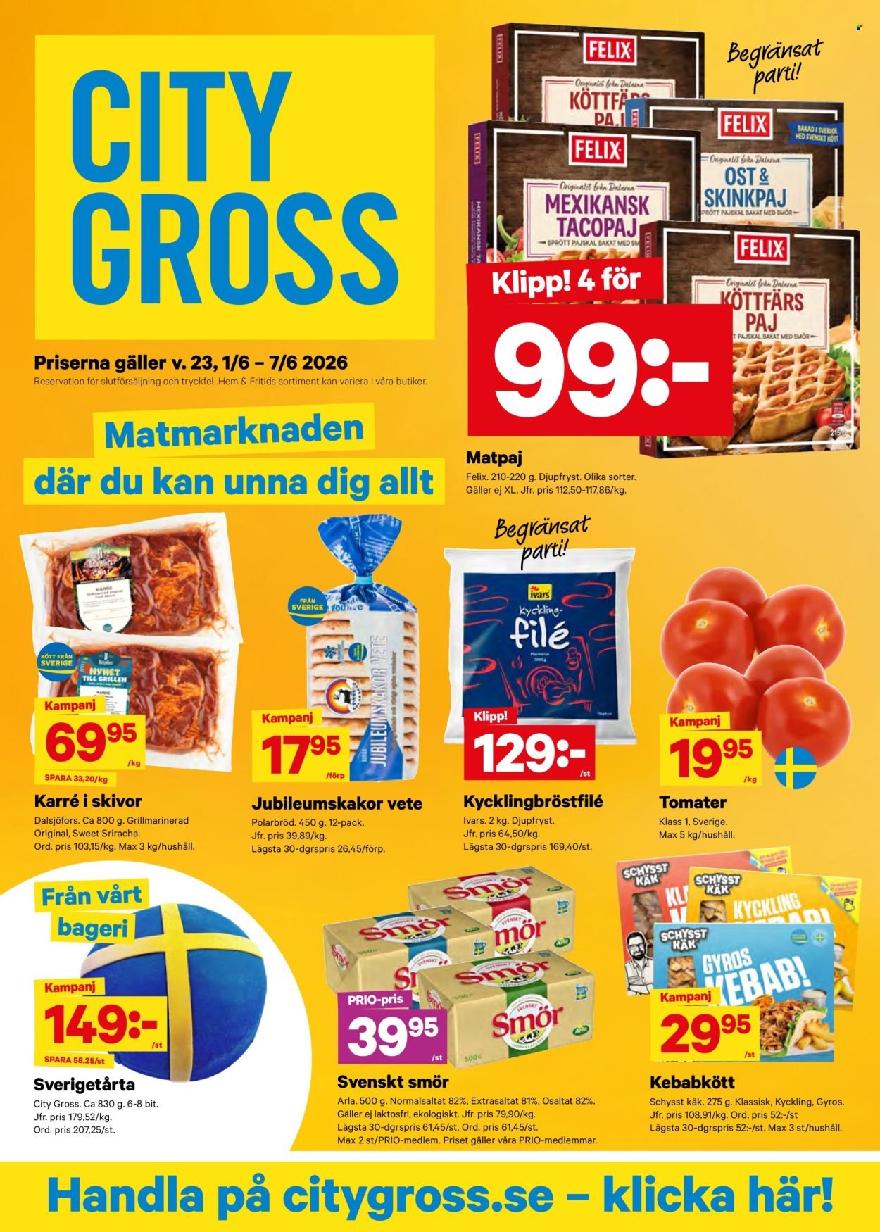 CITY GROSS reklamblad - T.o.m. måndag 01/06 2026