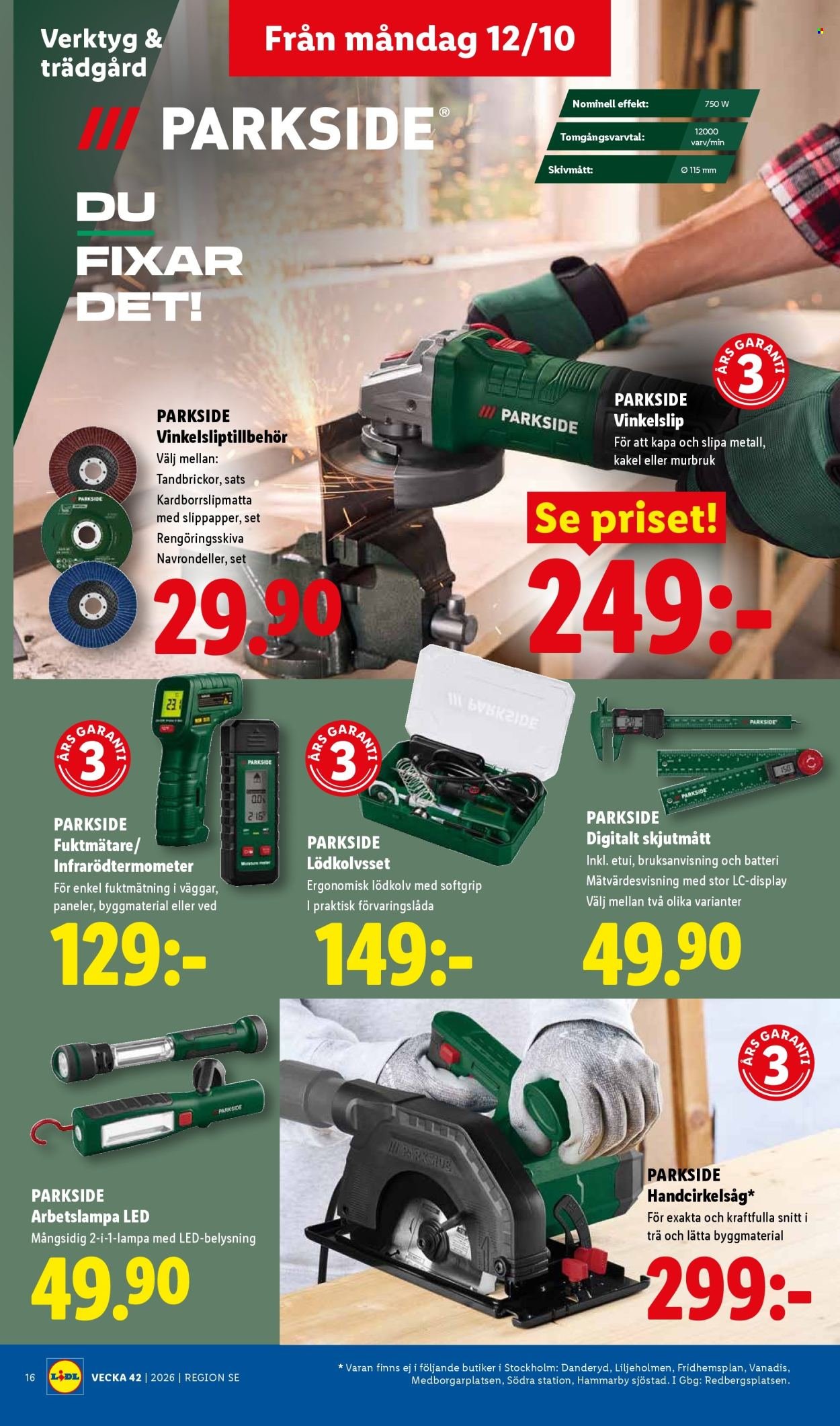 LIDL reklamblad - ERBJUDANDEN VECKA 42