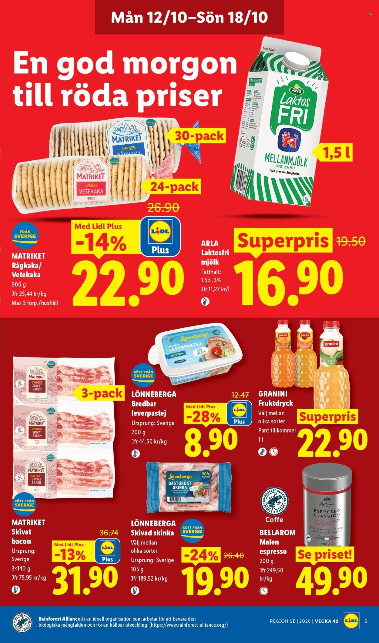 LIDL reklamblad - ERBJUDANDEN VECKA 42