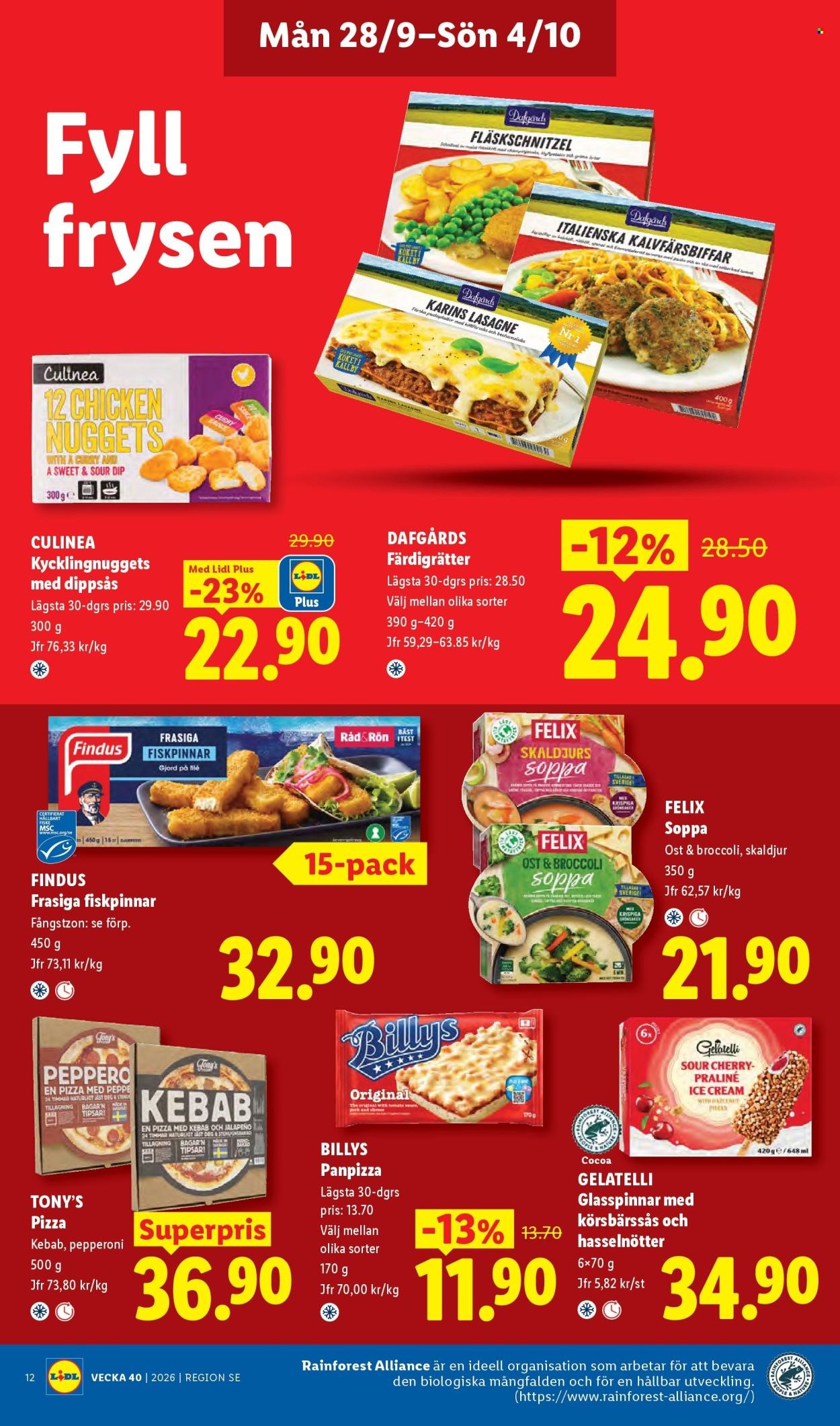 LIDL reklamblad - ERBJUDANDEN VECKA 40