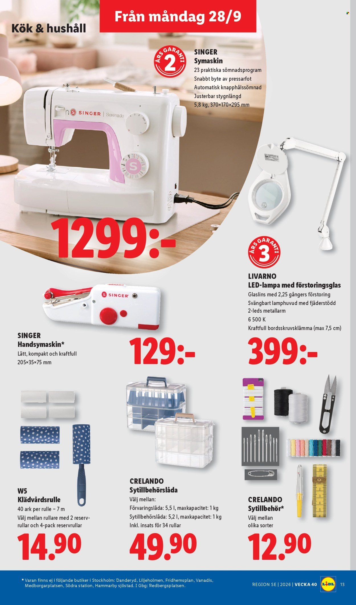 LIDL reklamblad - ERBJUDANDEN VECKA 40
