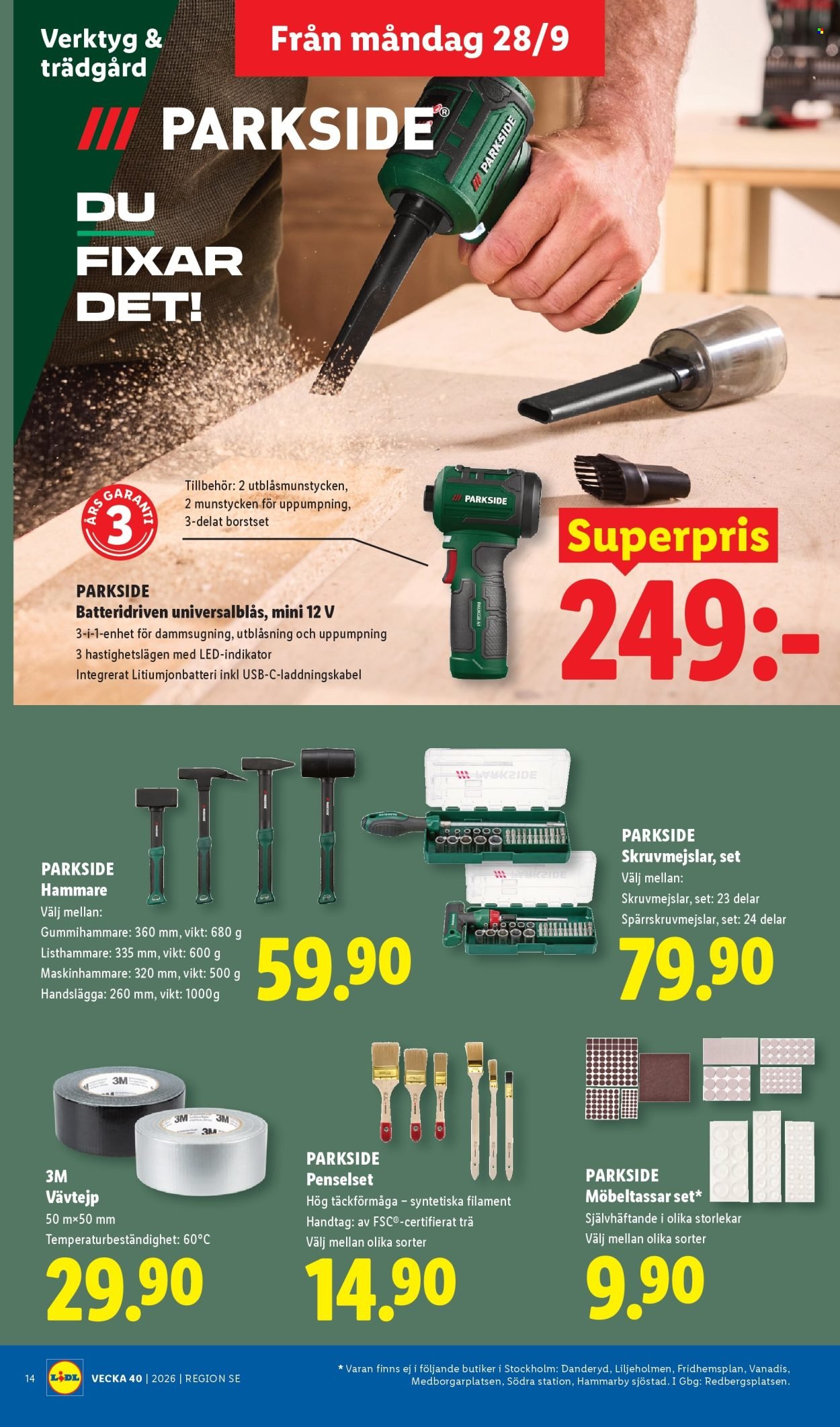 LIDL reklamblad - ERBJUDANDEN VECKA 40