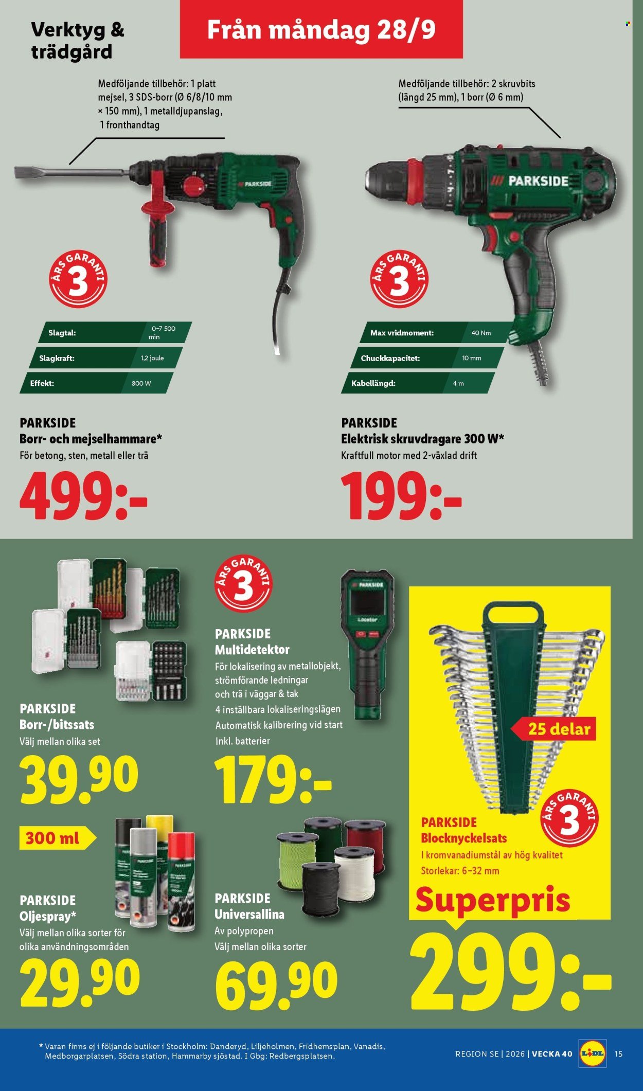 LIDL reklamblad - ERBJUDANDEN VECKA 40