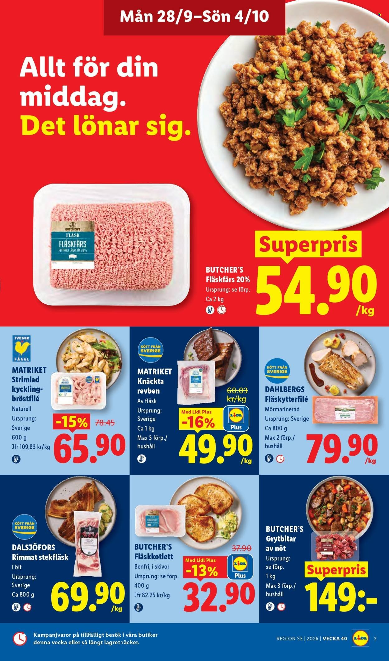 LIDL reklamblad - ERBJUDANDEN VECKA 40