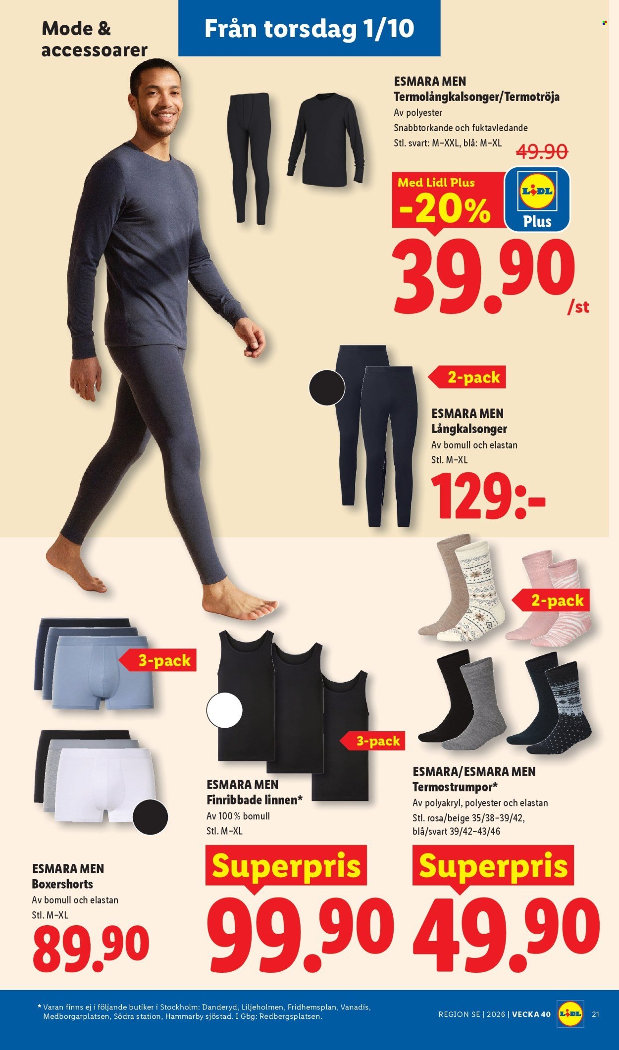 LIDL reklamblad - ERBJUDANDEN VECKA 40