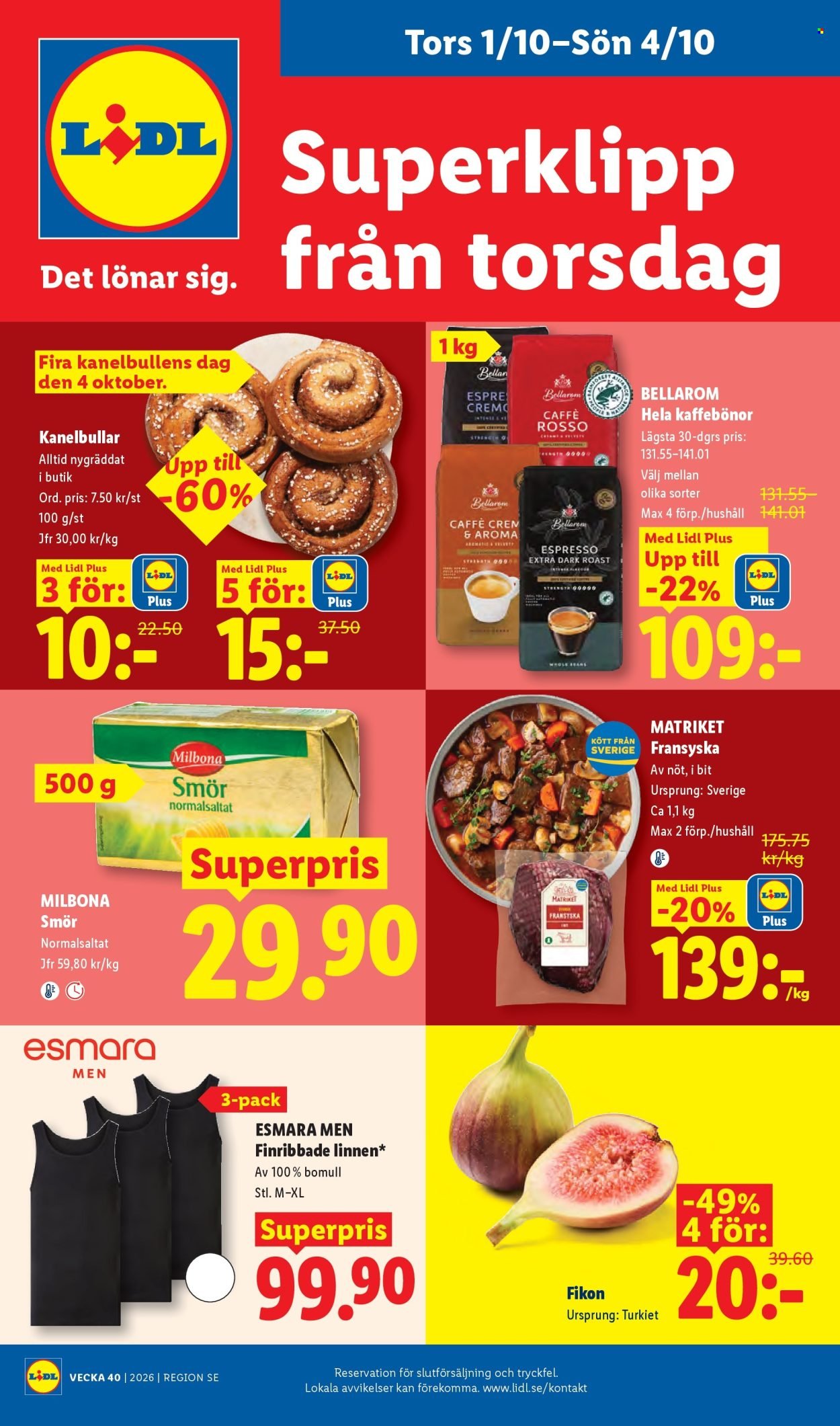 LIDL reklamblad - ERBJUDANDEN VECKA 40